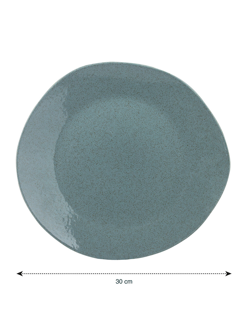 Gri Porselen Servis Tabağı 4'lü 30 cm-4