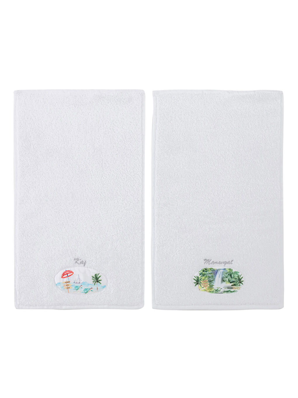 Serviette d'invité en Coton Brodé 30x50 Cm-4