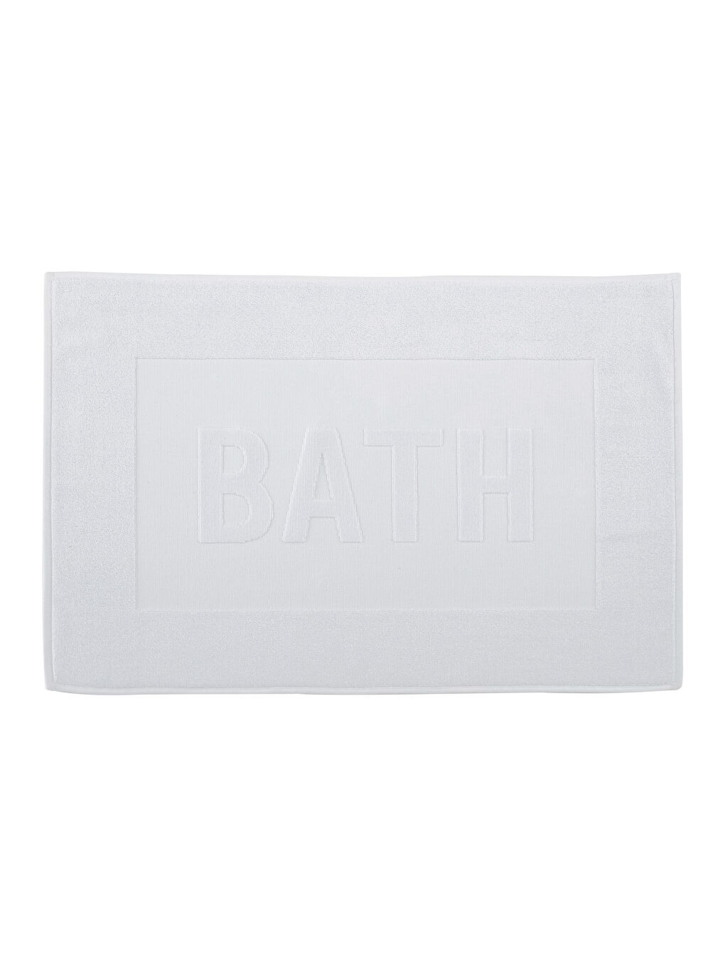 Cotton Text Printed Bath Mat 50x70 Cm-3