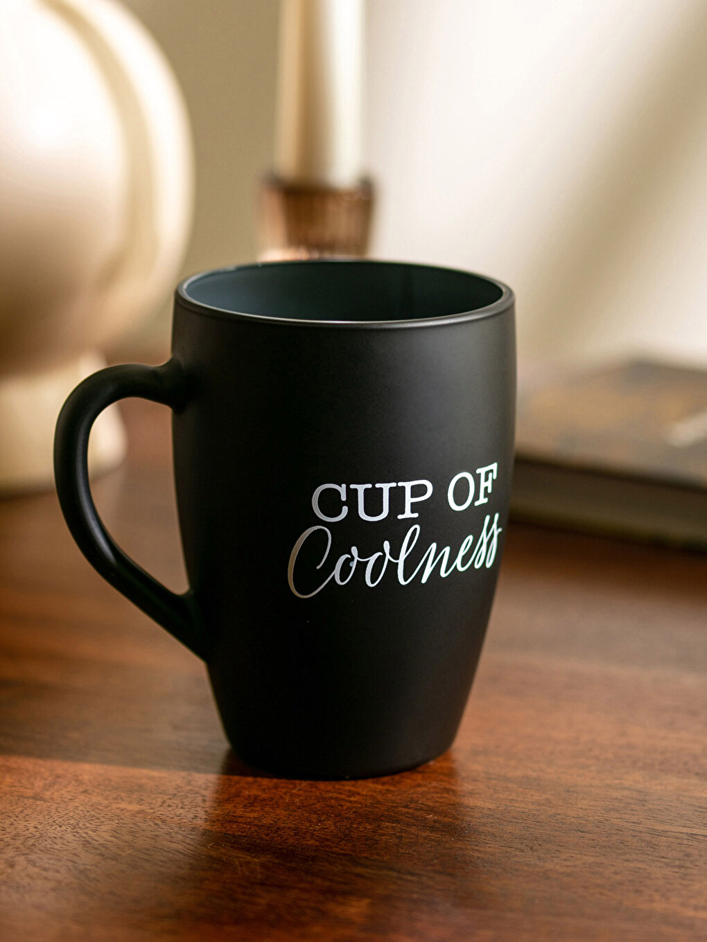 Text Printed Glass Mug Cup 365 Ml-1