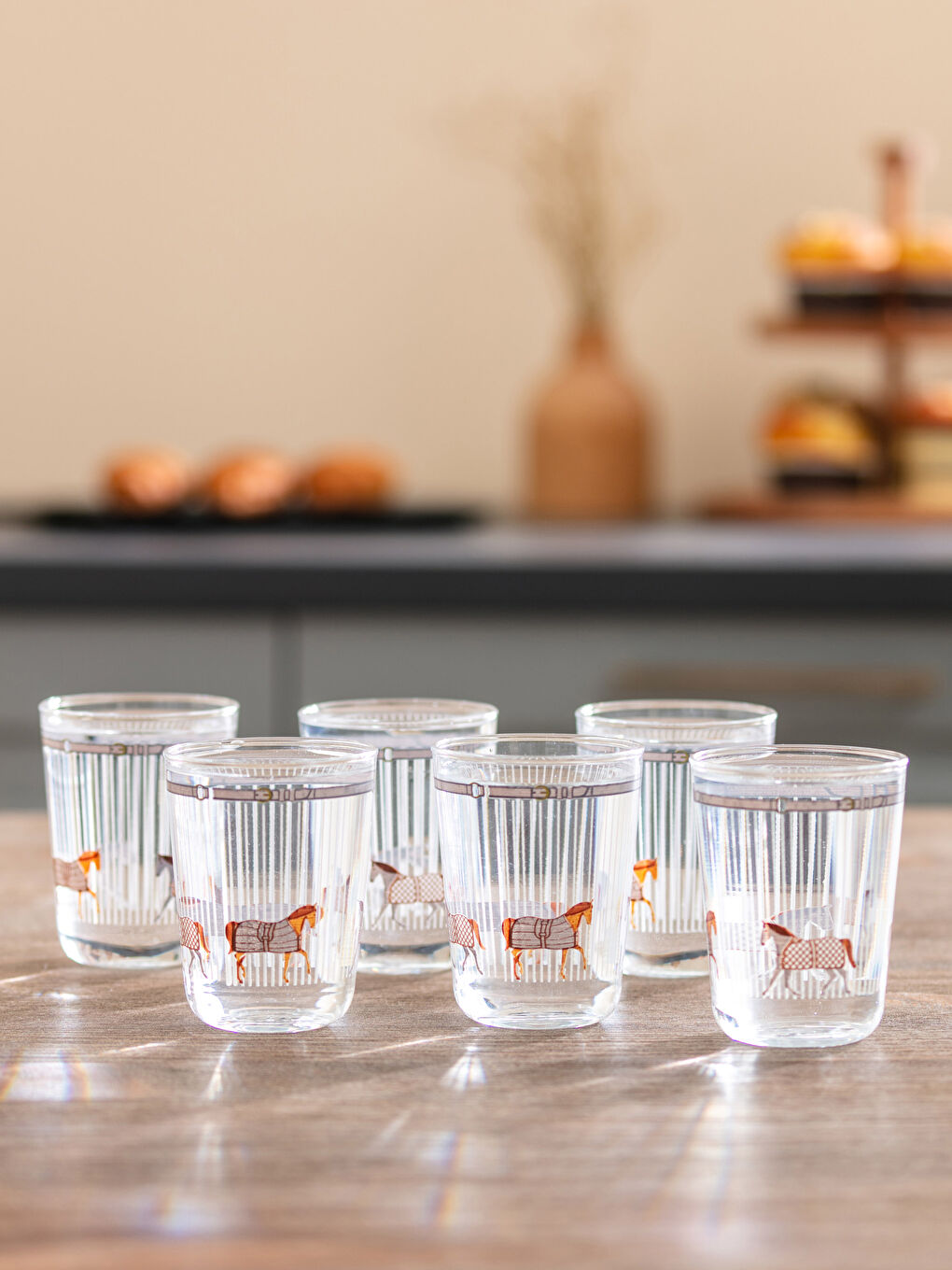 Karışık Baskılı Kahve Yanı Bardağı 6'lı-1