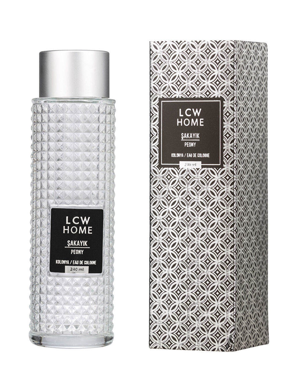 Şakayık Kokulu Cam Şişe Kolonya 240 ml-3