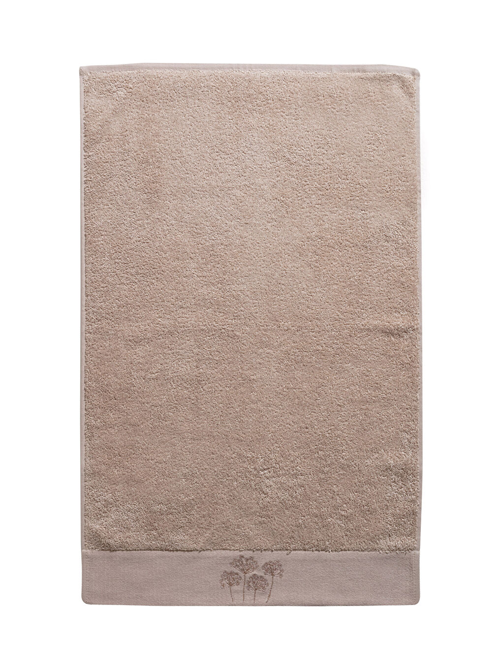 Gri Nakışlı Pamuklu Yüz Havlusu 50x80 cm-4