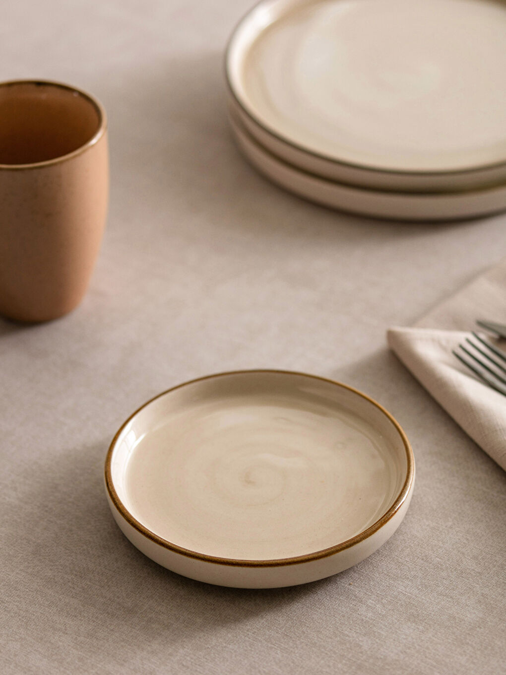 LCW HOME Flat Ceramic Plate 13 Cm -S2JQ13Z8-SCC