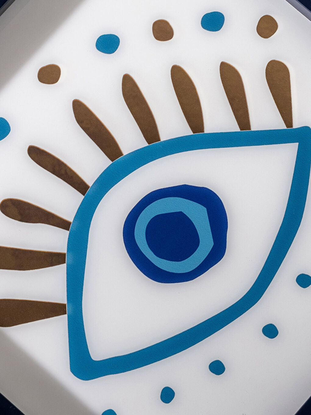 Plateau Décoratif Imprimé Œil 35x35 Cm-1