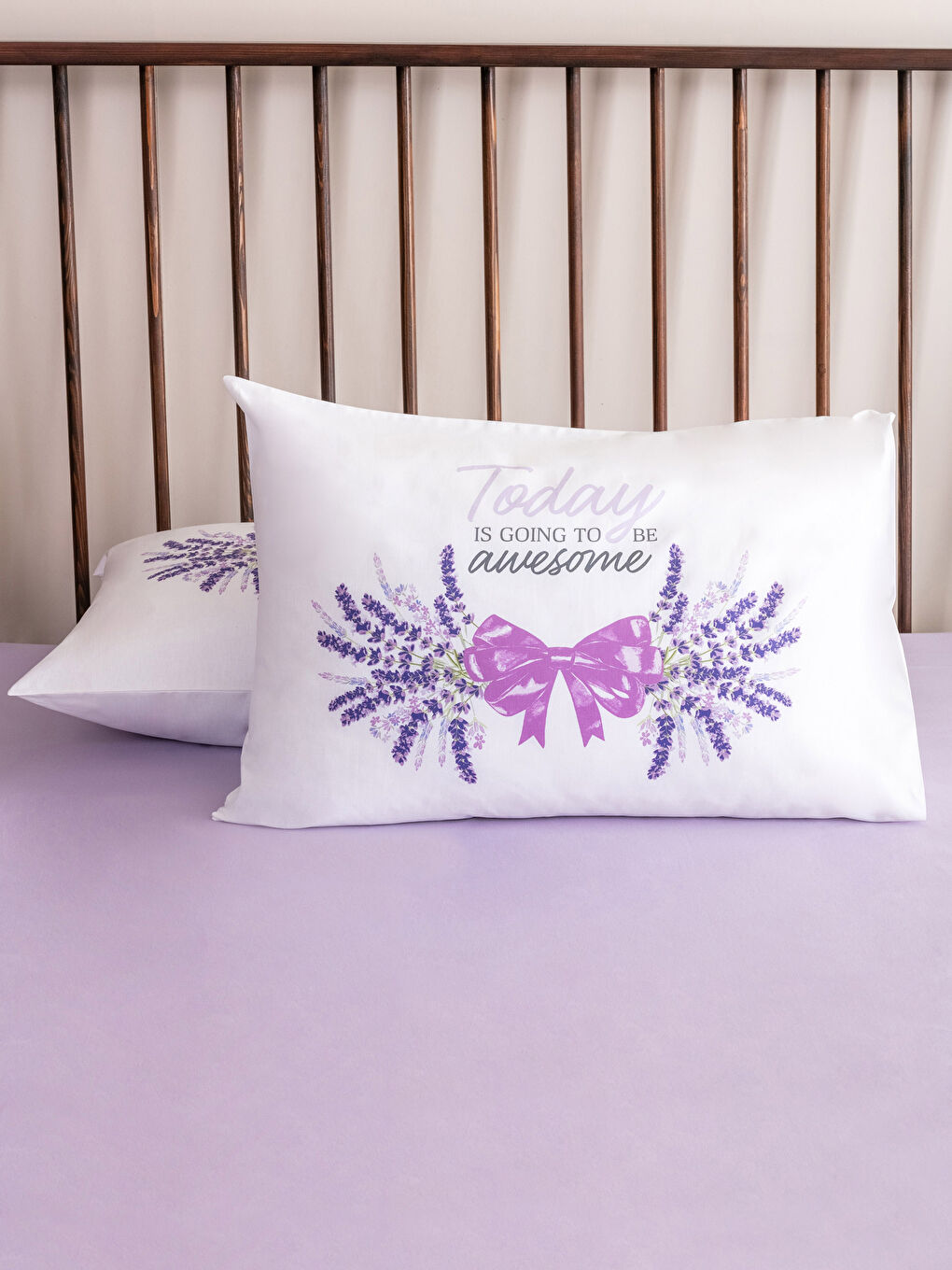 LCW HOME Pamučna jastučnica sa cvetnim uzorkom 2-pakovanja 50x70 cm -S2JS39Z8-F9C