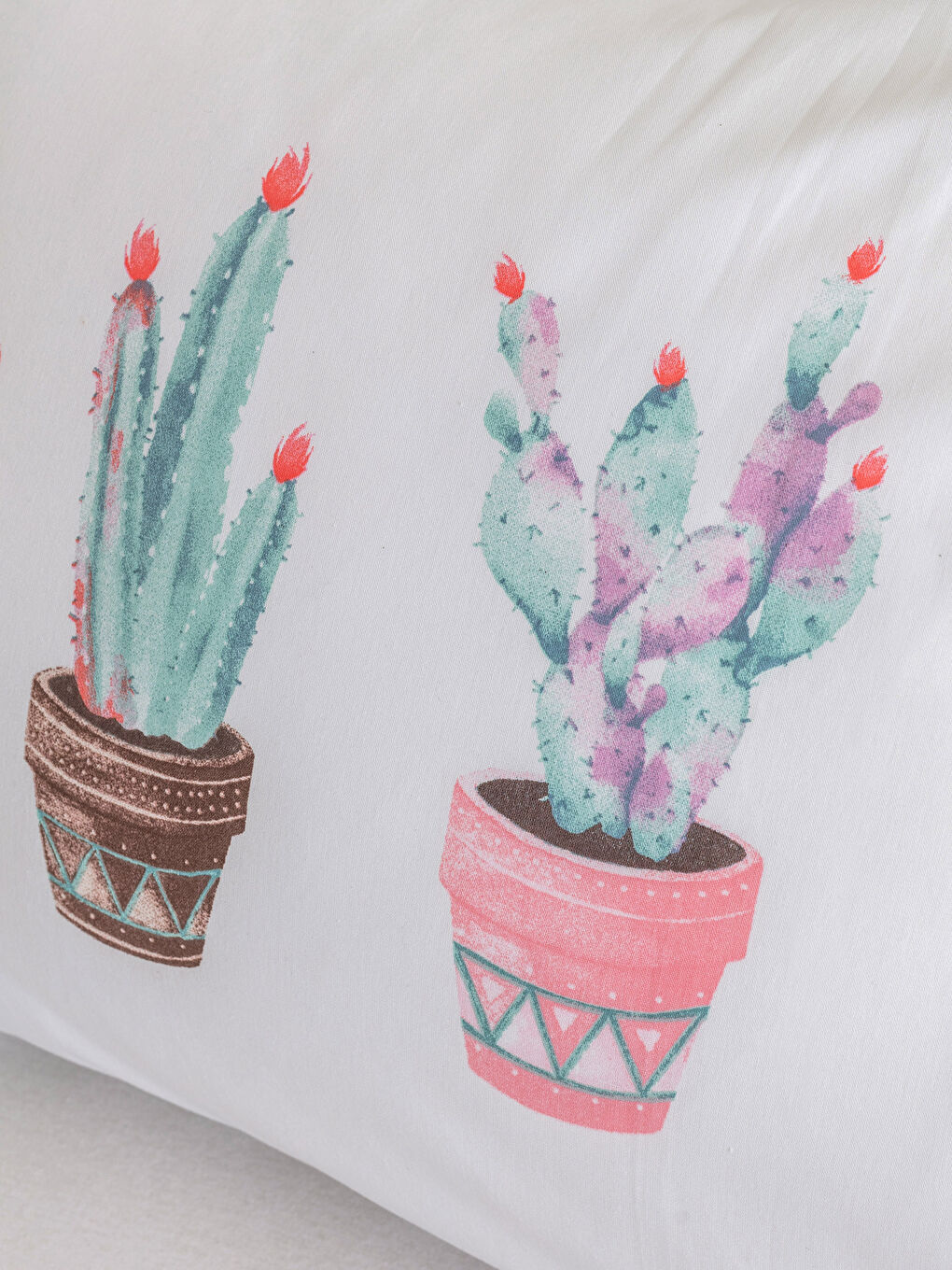 Karışık Tek Kişilik Pamuklu Desenli Nevresim ve Yastık Kılıfı-3