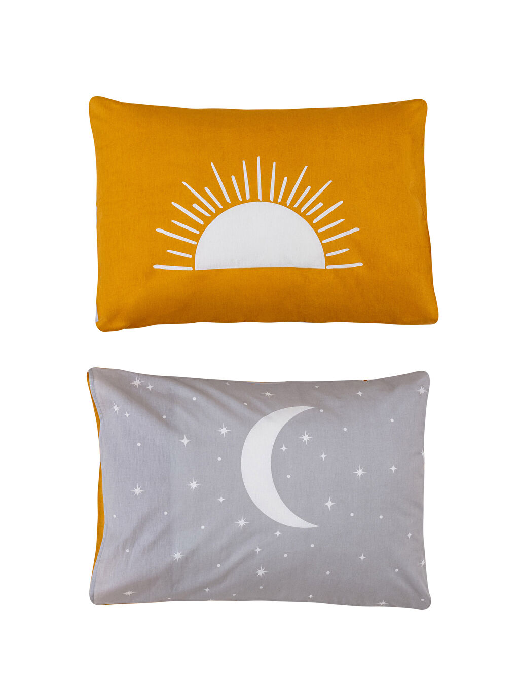 Karışık Baskılı Pamuklu Yastık Kılıfı 2'li 50x70 cm-3