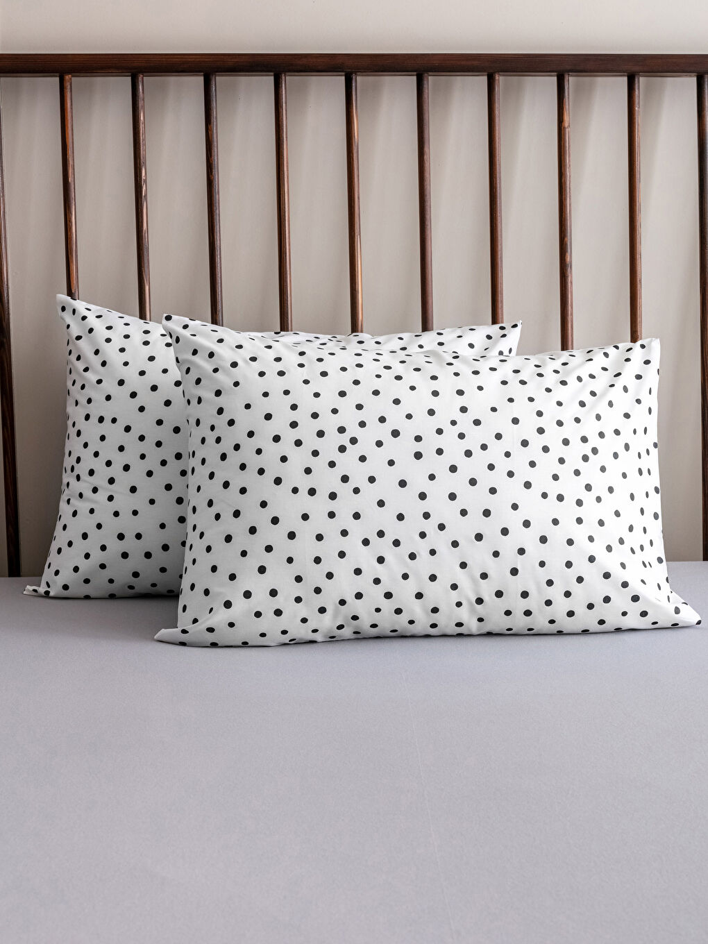 Polka Dot Patterned Cotton Pillowcase 2 Pcs 50x70 Cm-1