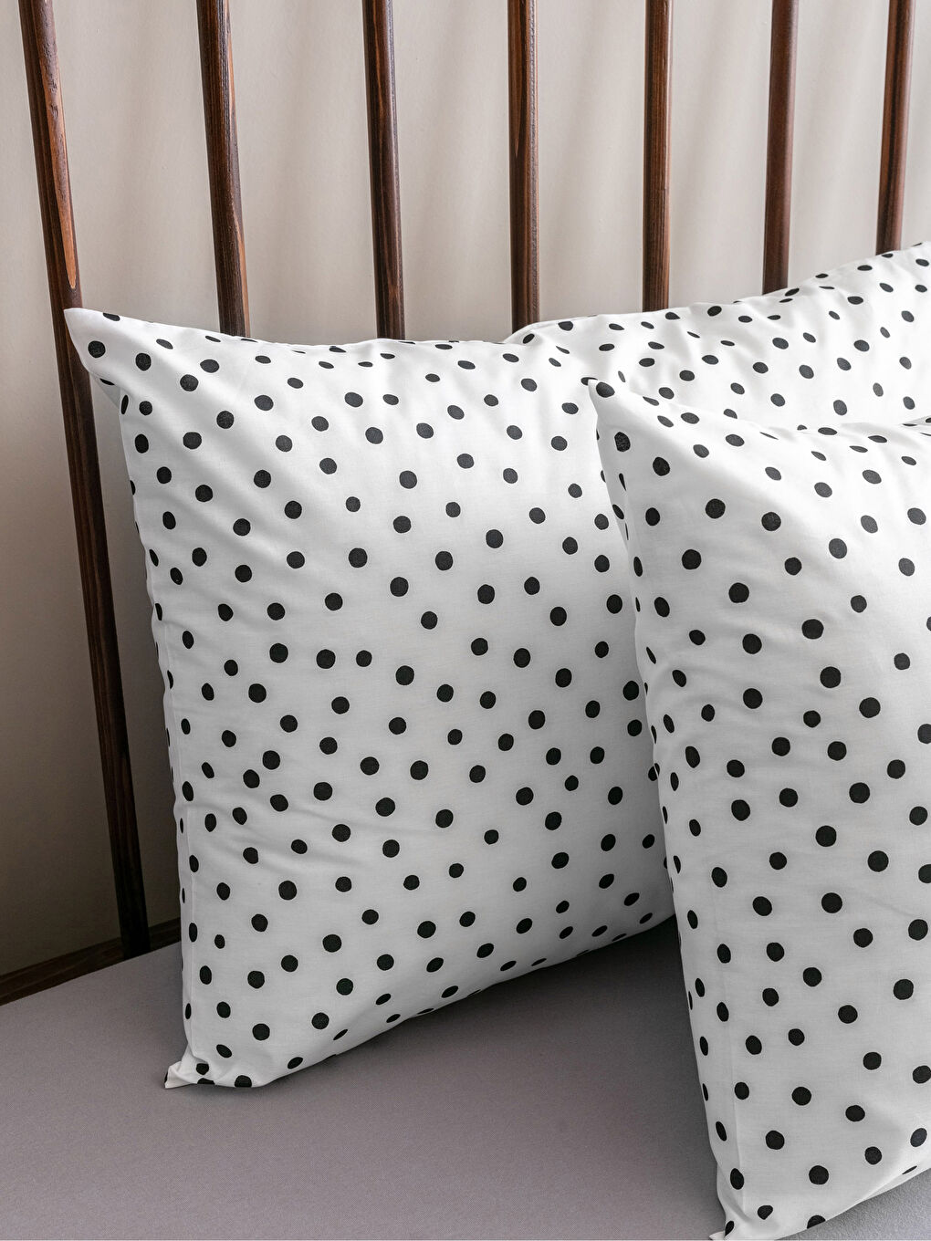 Polka Dot Patterned Cotton Pillowcase 2 Pcs 50x70 Cm-2
