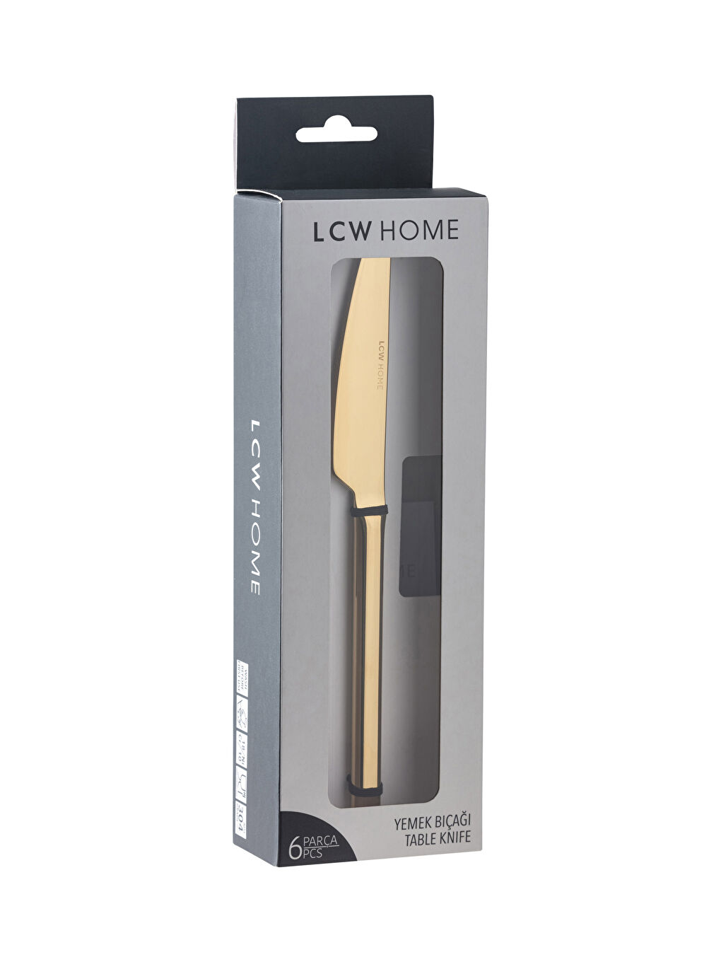 Sarı Çelik Yemek Bıçağı Seti 6'lı-2