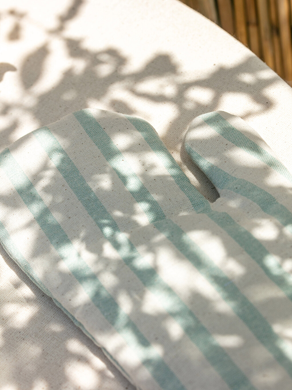 Striped Cotton Oven Gloves-2