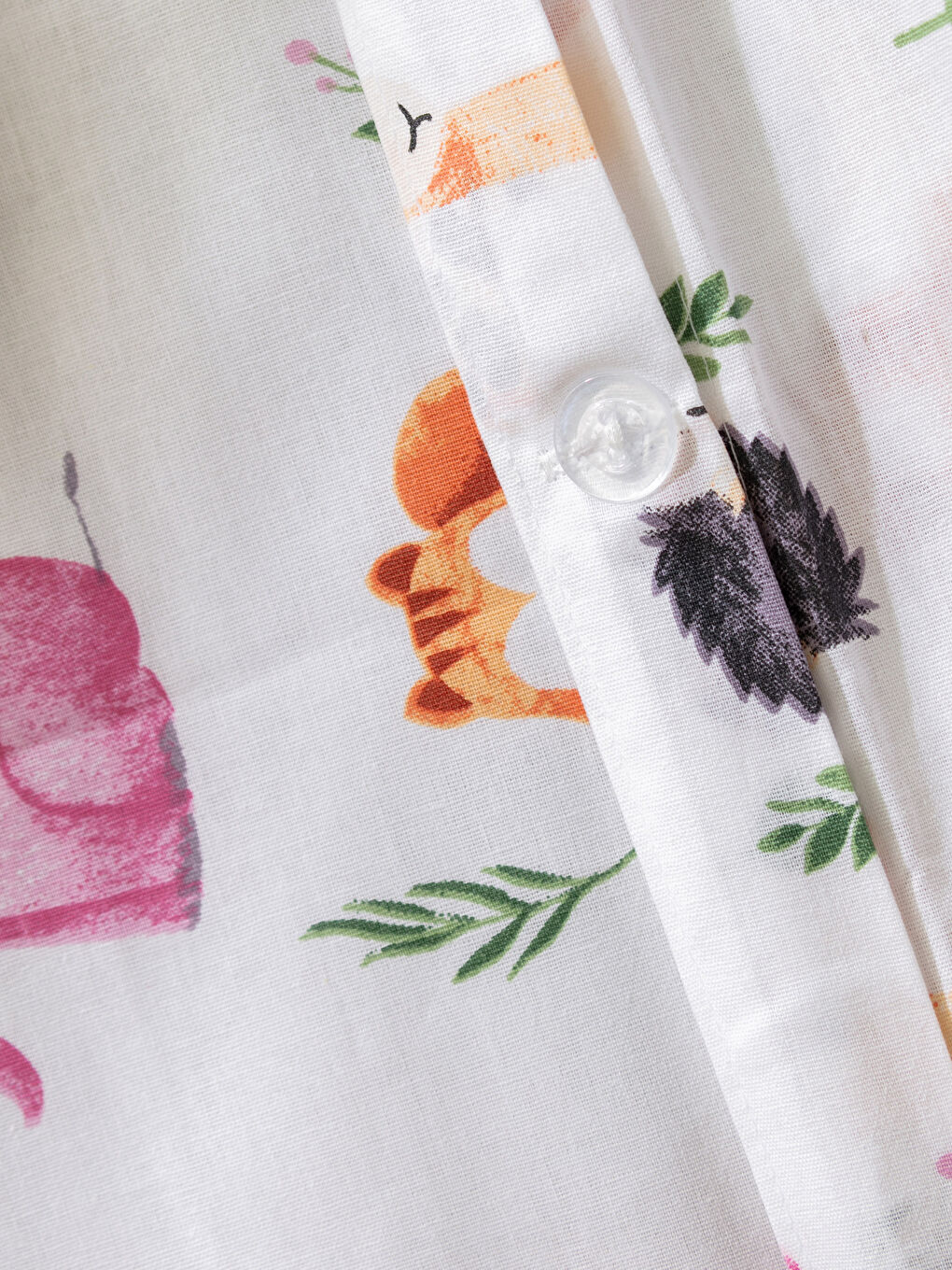 Karışık Desenli Pamuklu Kız Bebek Nevresim Takımı-6