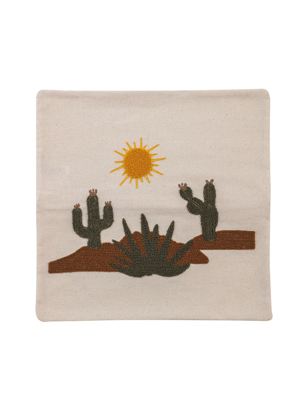 Cactus Embroidered Cushion Cover 45x45 Cm -S2K574Z8-F9C