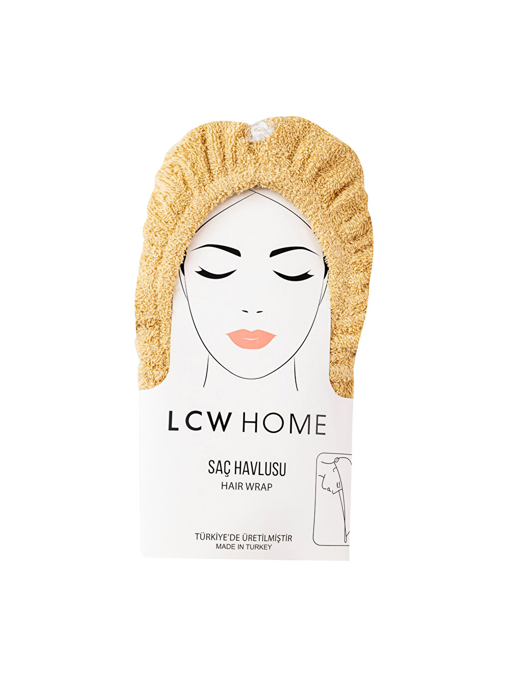 Women's Plain Hair Towel -S2K595Z8-EDY