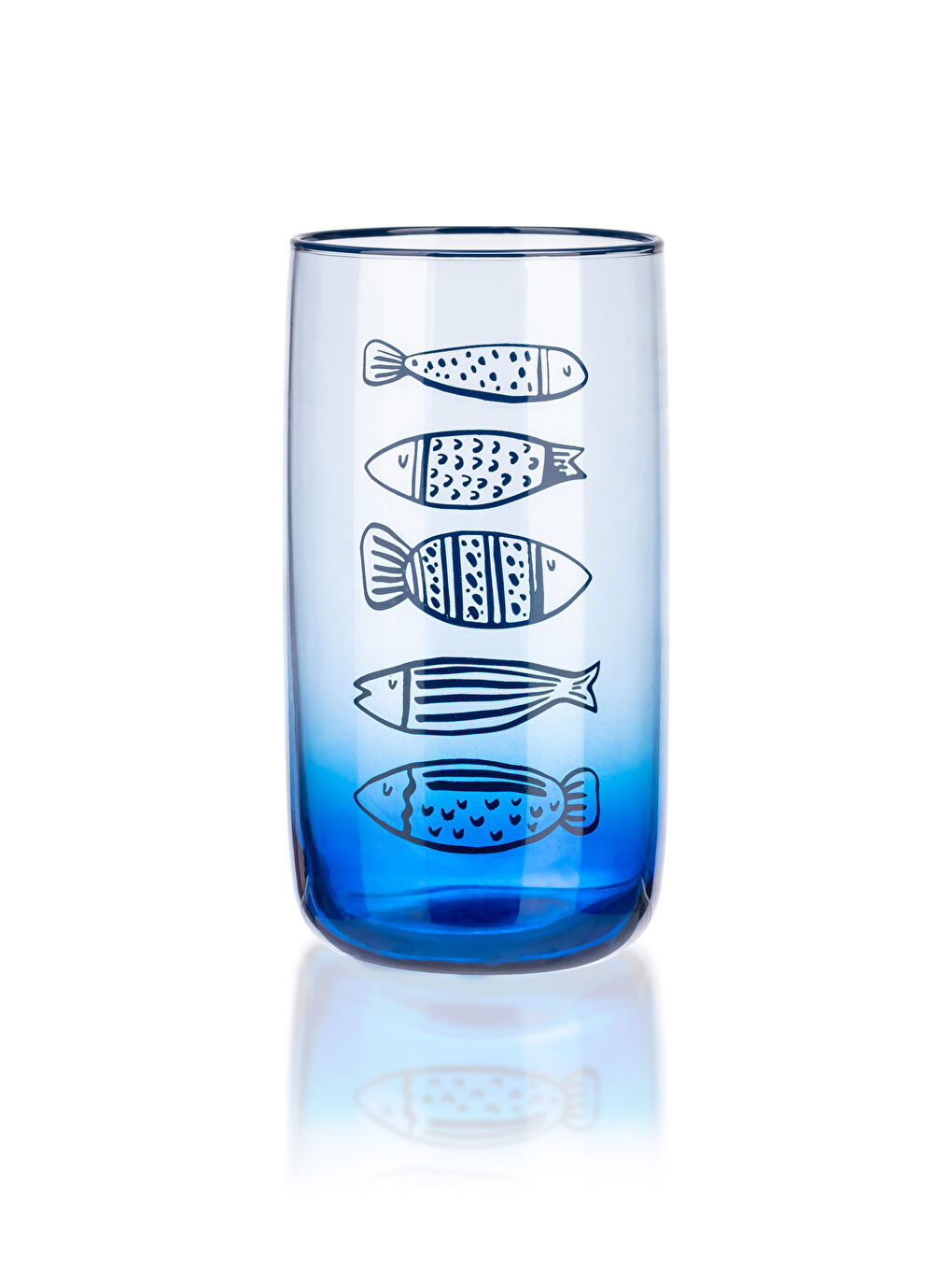 Karışık Balık Baskılı Cam Bardak 570 ml-3