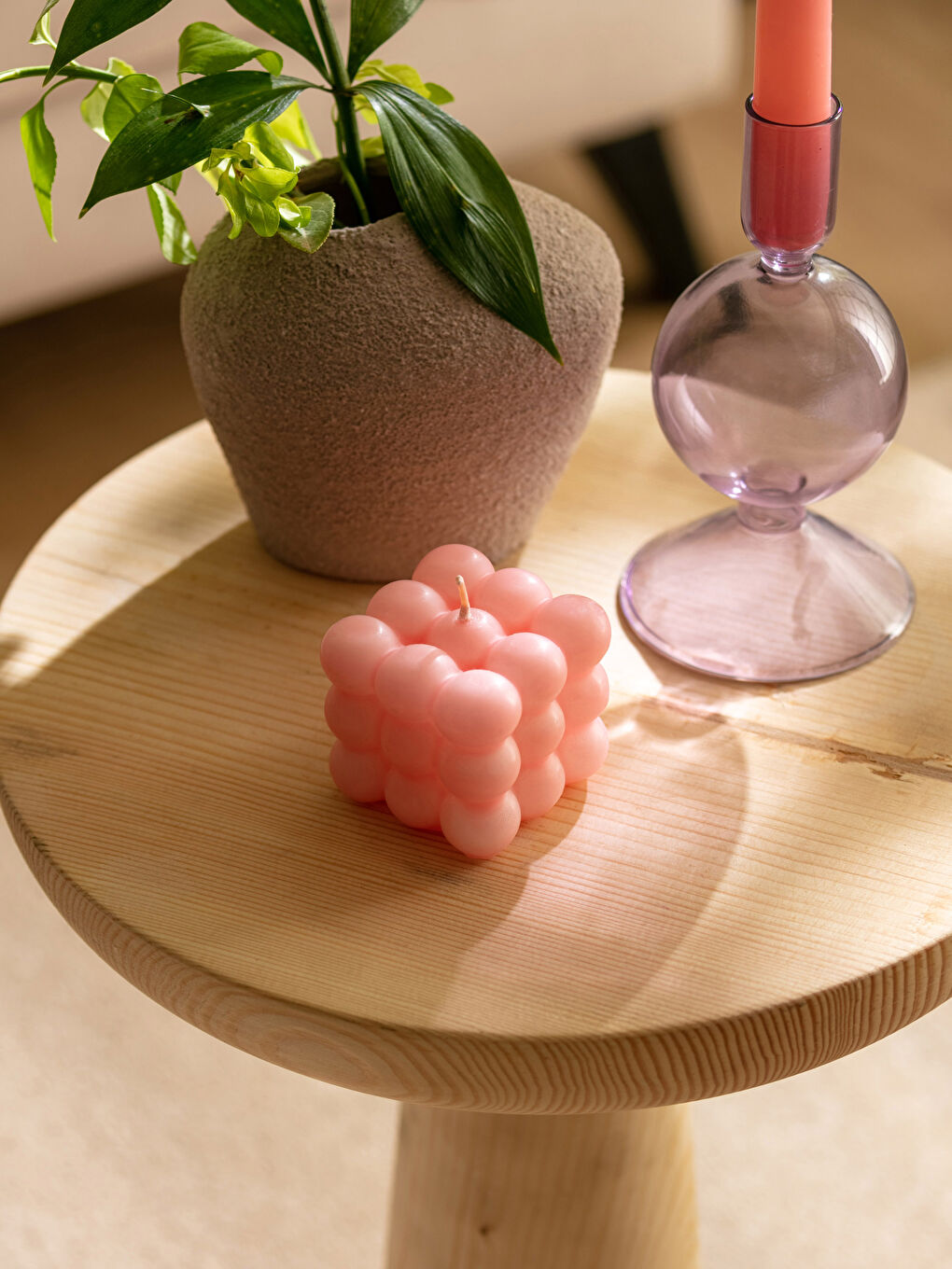 Декоративті көпіршікті шам 5x5 см-2