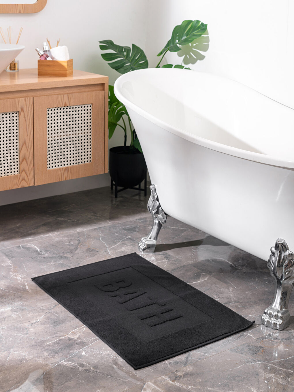 سجادة حمام قطن مطبوعة 50x70 سم