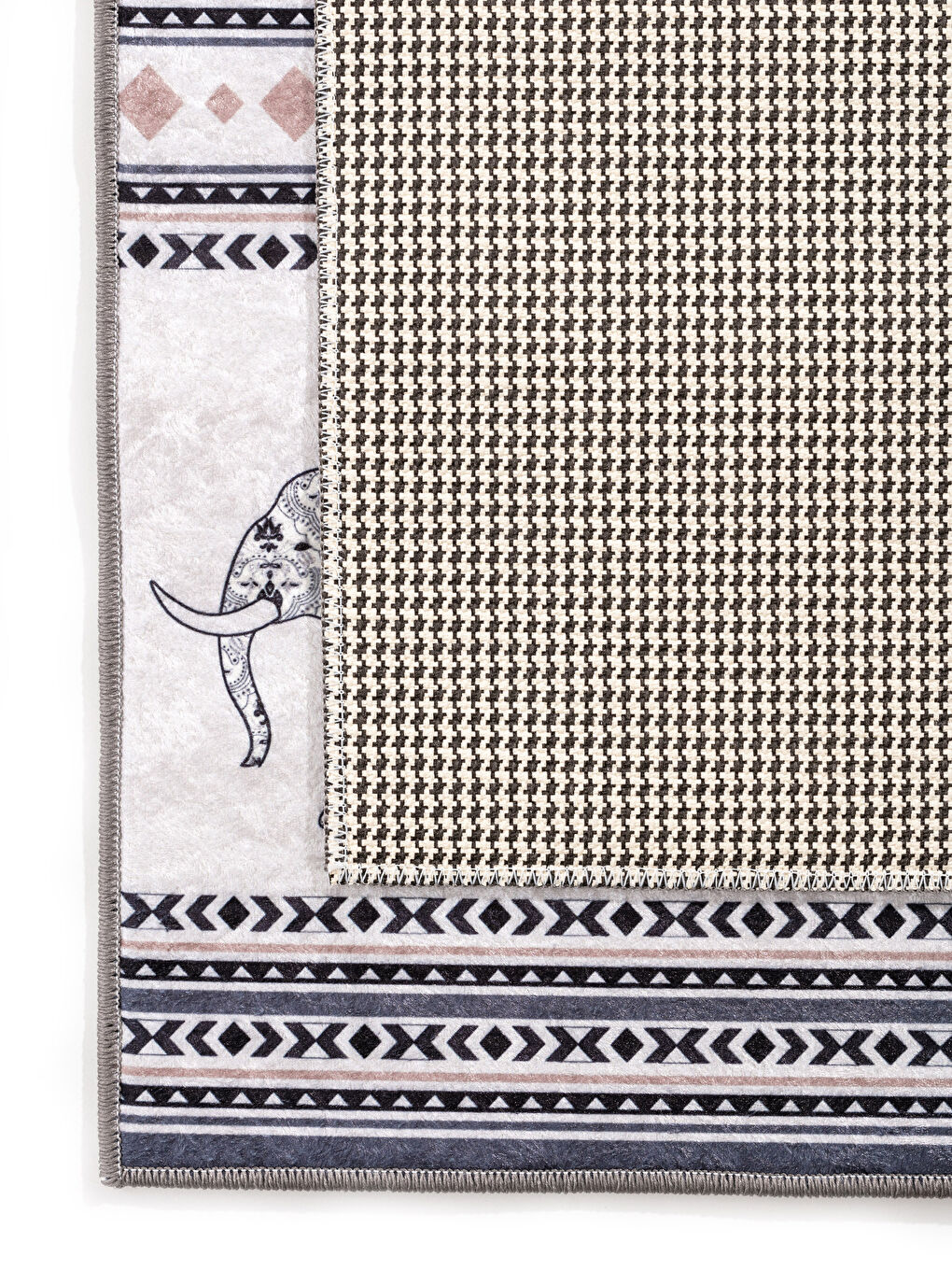 Karışık Fil Desenli Banyo Paspası 2'li-2