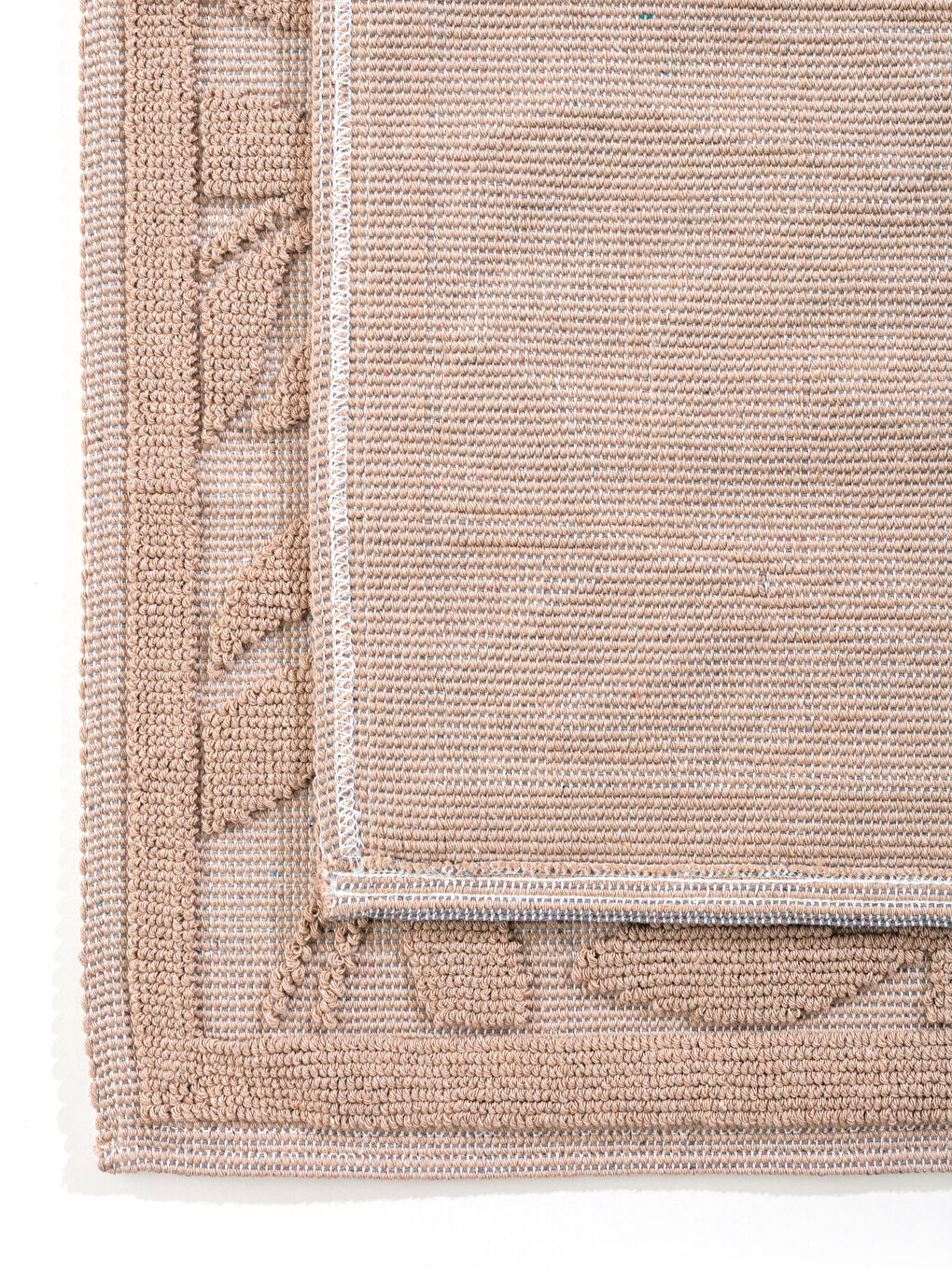 Kahverengi Desenli Banyo Paspası 2'li-2