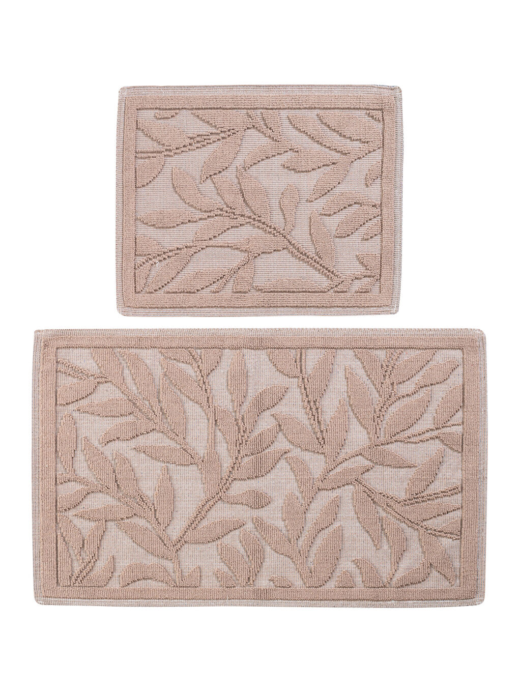 Kahverengi Desenli Banyo Paspası 2'li-4