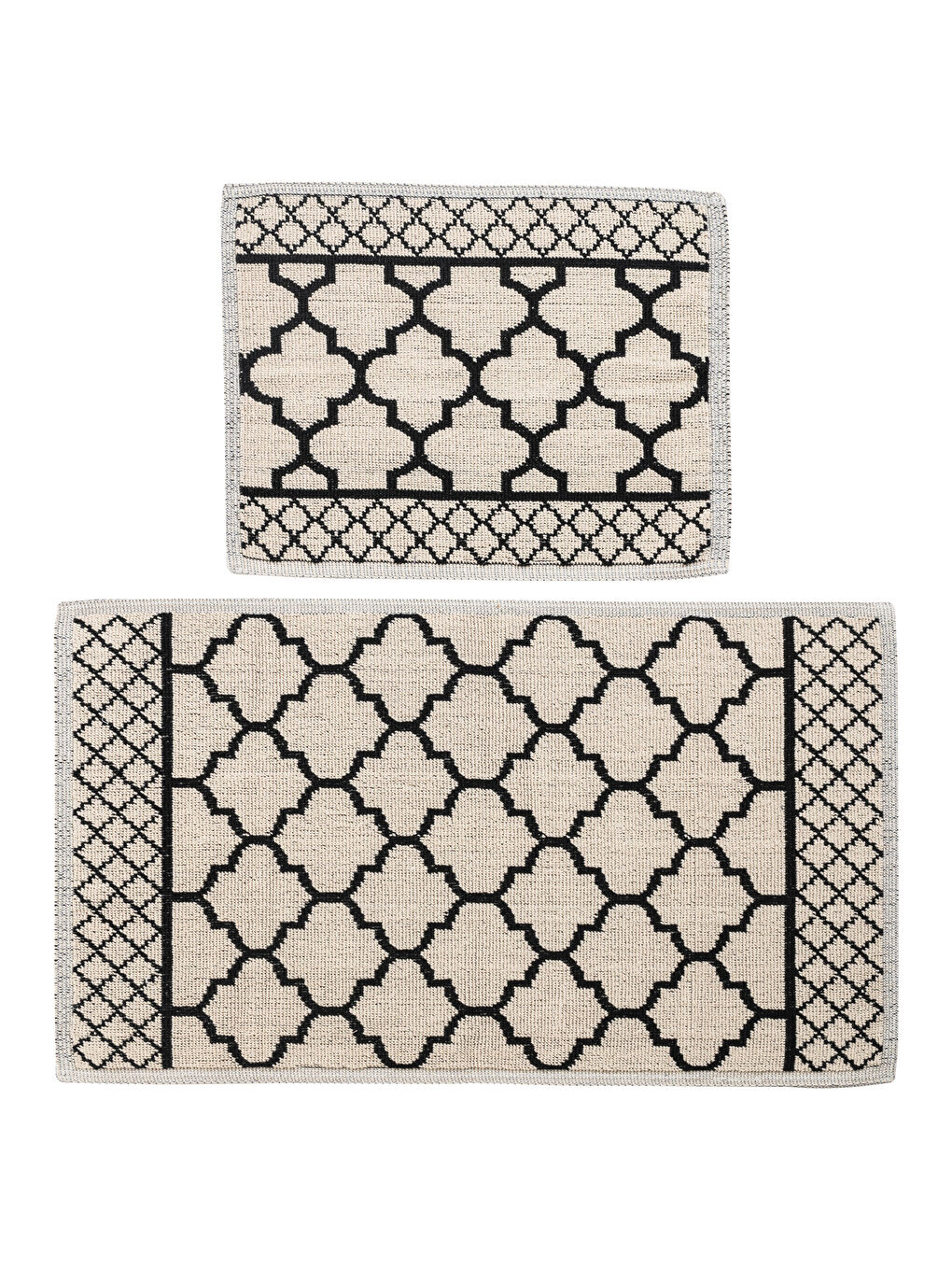 LCW HOME Cotton Geometric Patterned Bath Mat 2 Pack -S2KC27Z8-LQJ