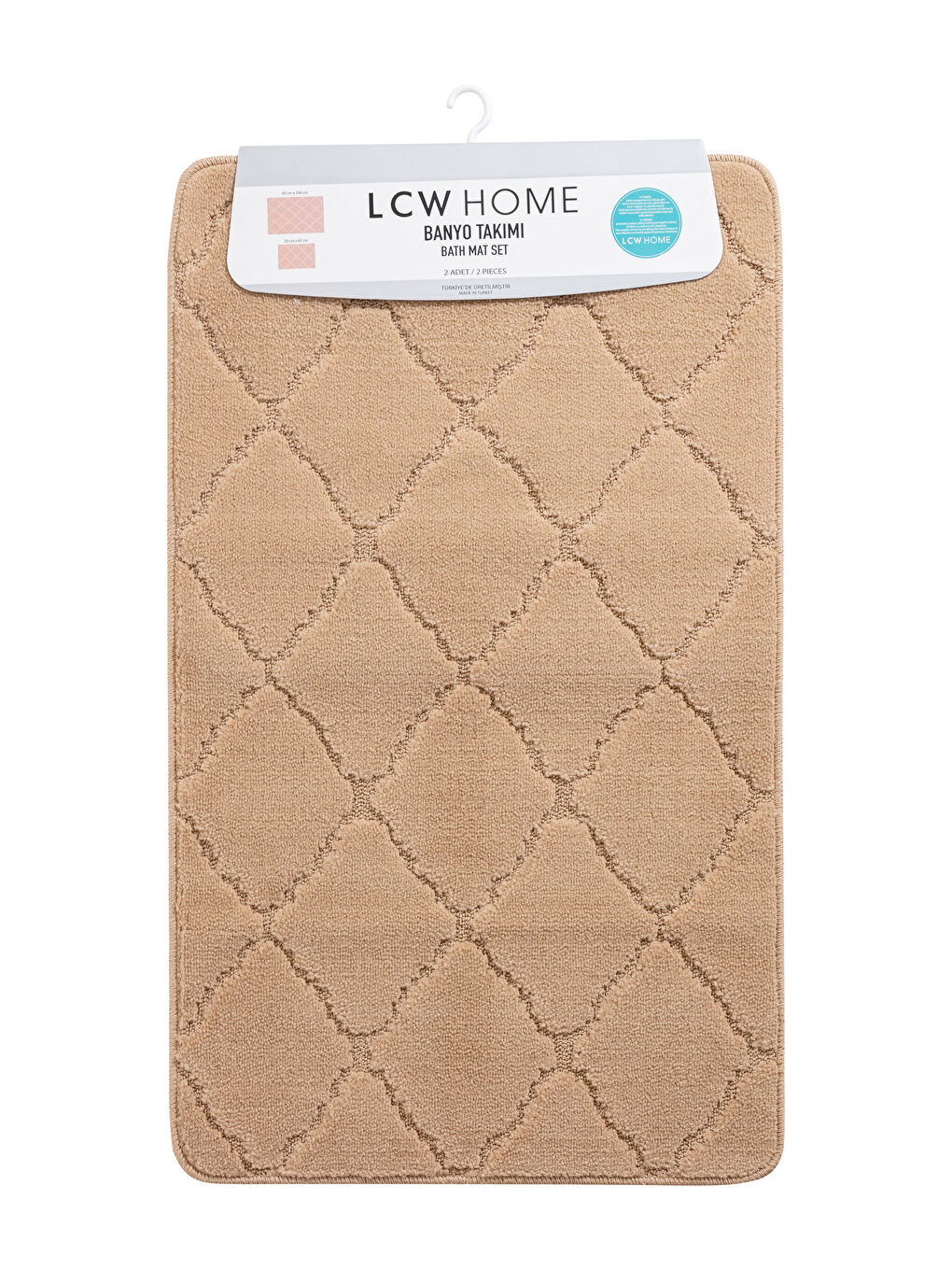 Geometric Patterned Bath Mat 2 Pack -S2KC35Z8-T7V