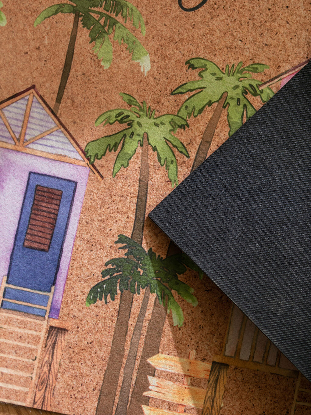 سجادة باب أمامية مطبوع عليها نص 45x75 سم-2