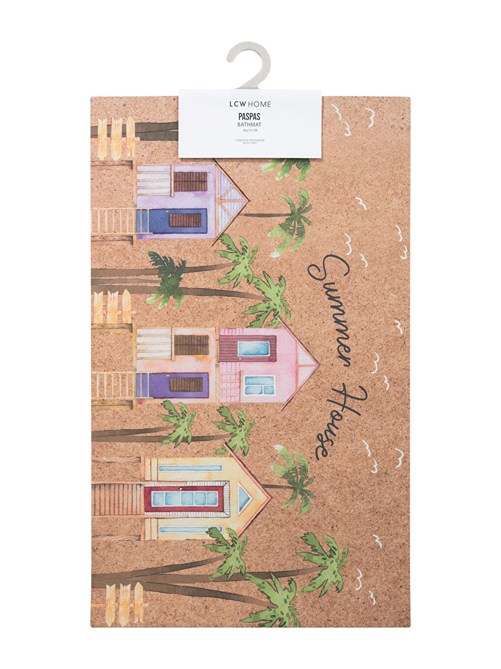 سجادة باب أمامية مطبوع عليها نص 45x75 سم-3