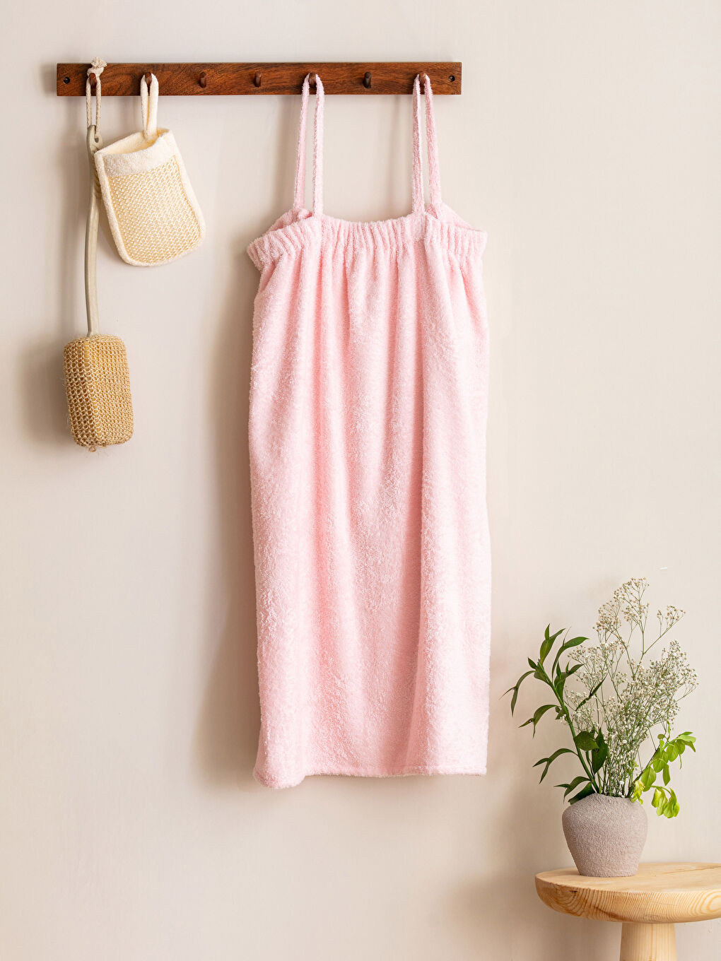 Straight Strap Women's Bathrobe-1