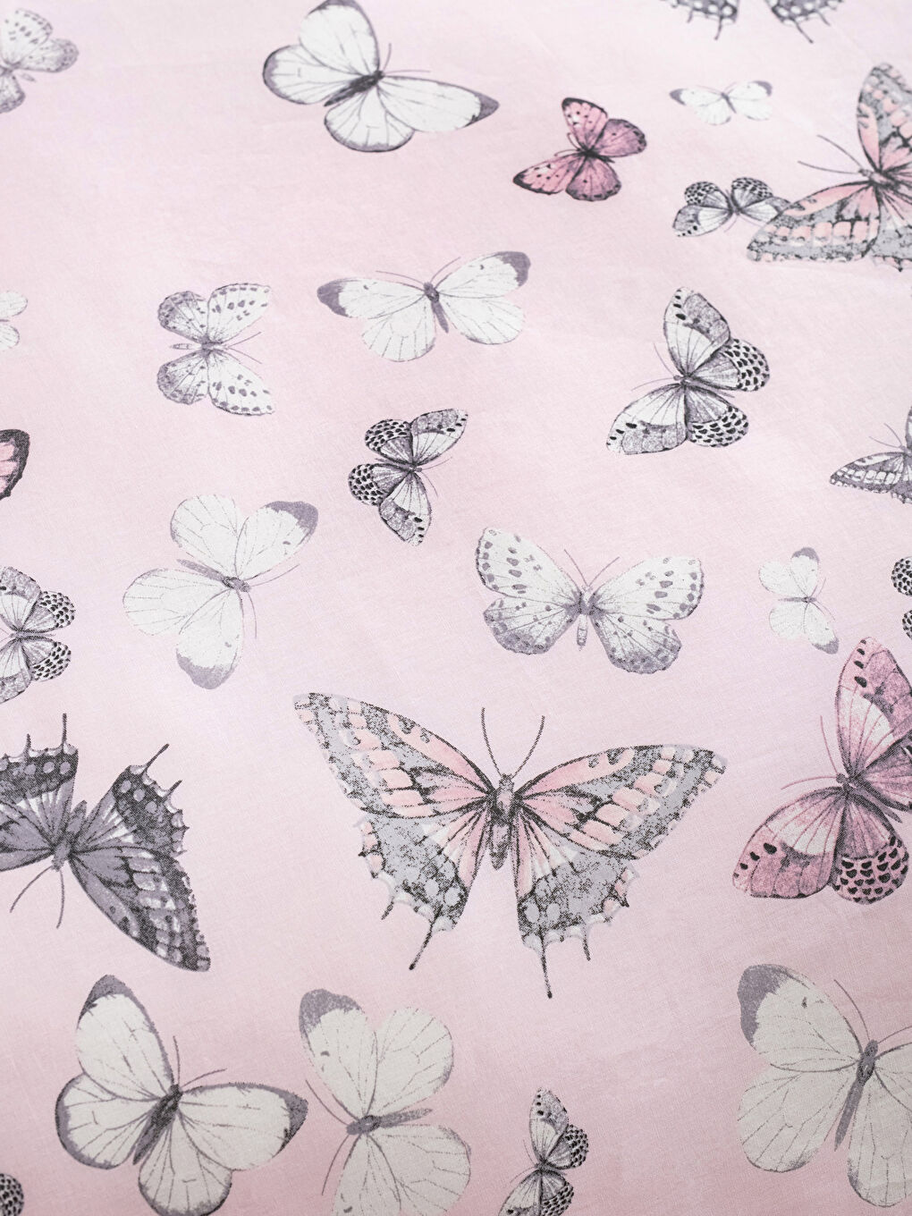 Butterfly Patterned Cotton Double Duvet Cover Set -S2KF29Z8-F9C
