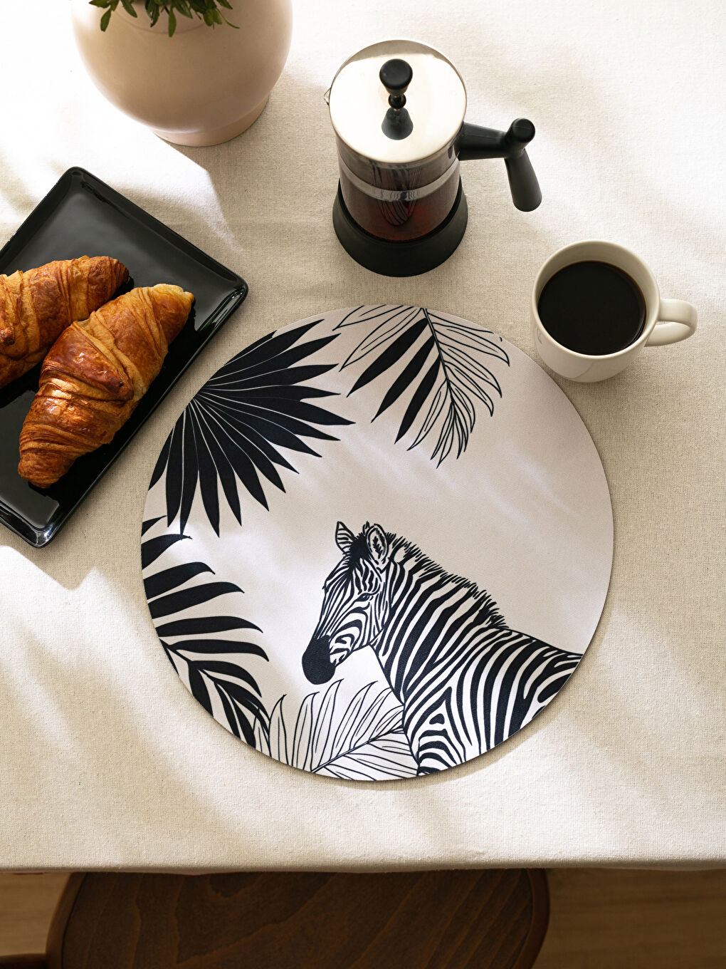 Zebra Printed Placemat 35 Cm -S2KF80Z8-LQJ