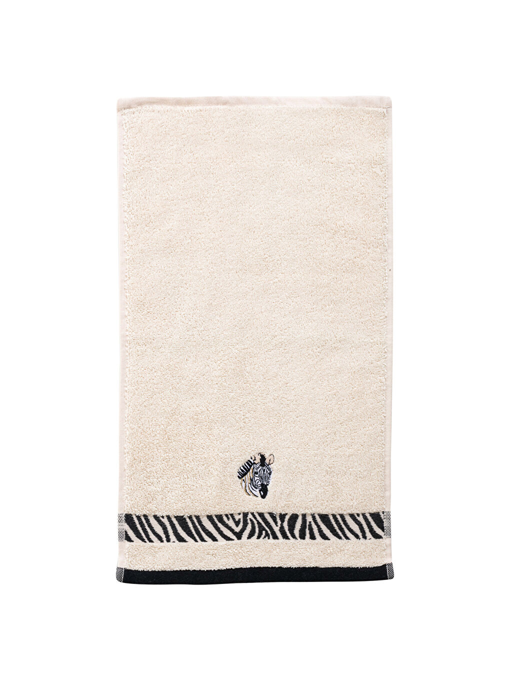 LCW HOME Zebra Embroidered Cotton Hand Towel 30x50 Cm -S2KH75Z8-CV5