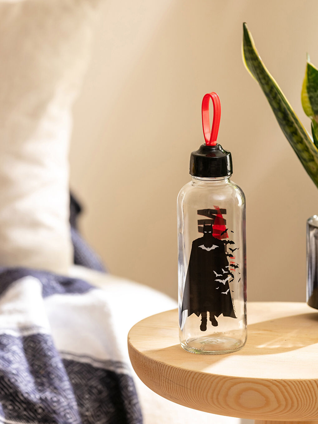 Siyah Batman Lisanslı Cam Suluk 500 ml