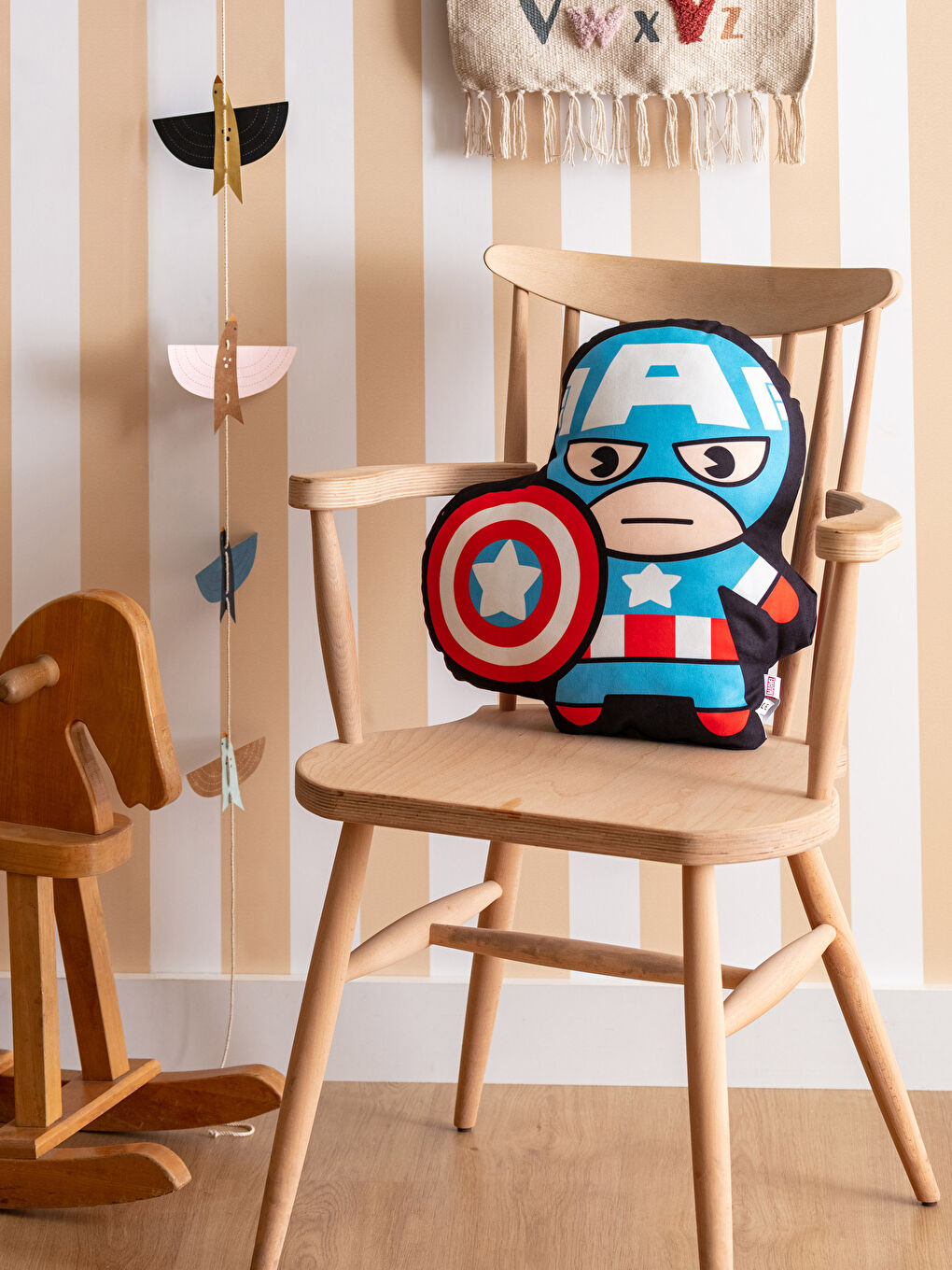 LCW HOME Captain America Licensed Baby Throw Pillow 40x42 Cm -S2KK04Z1-F9C