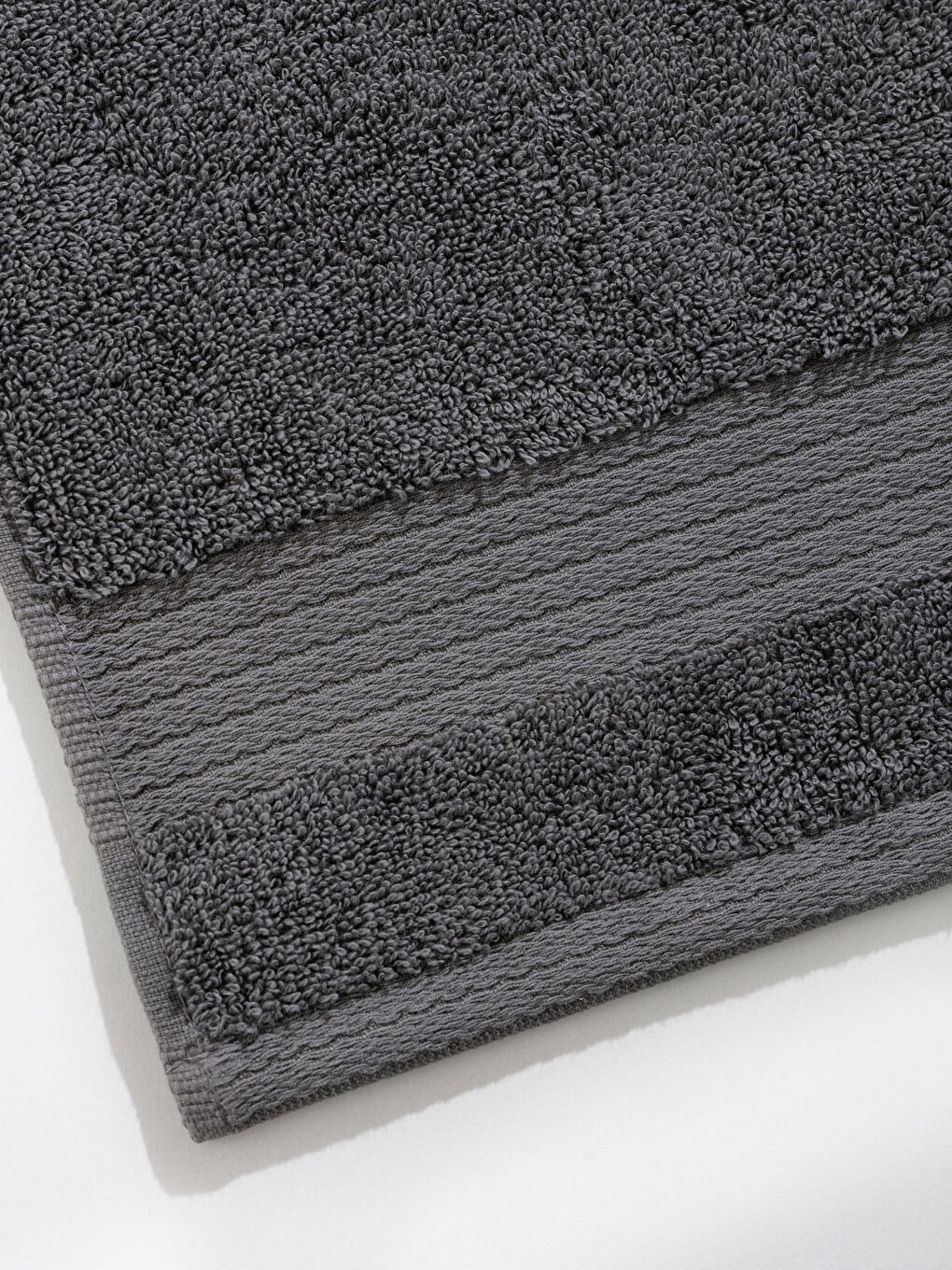 Serviette d'invité en coton uni 30x50 cm-3