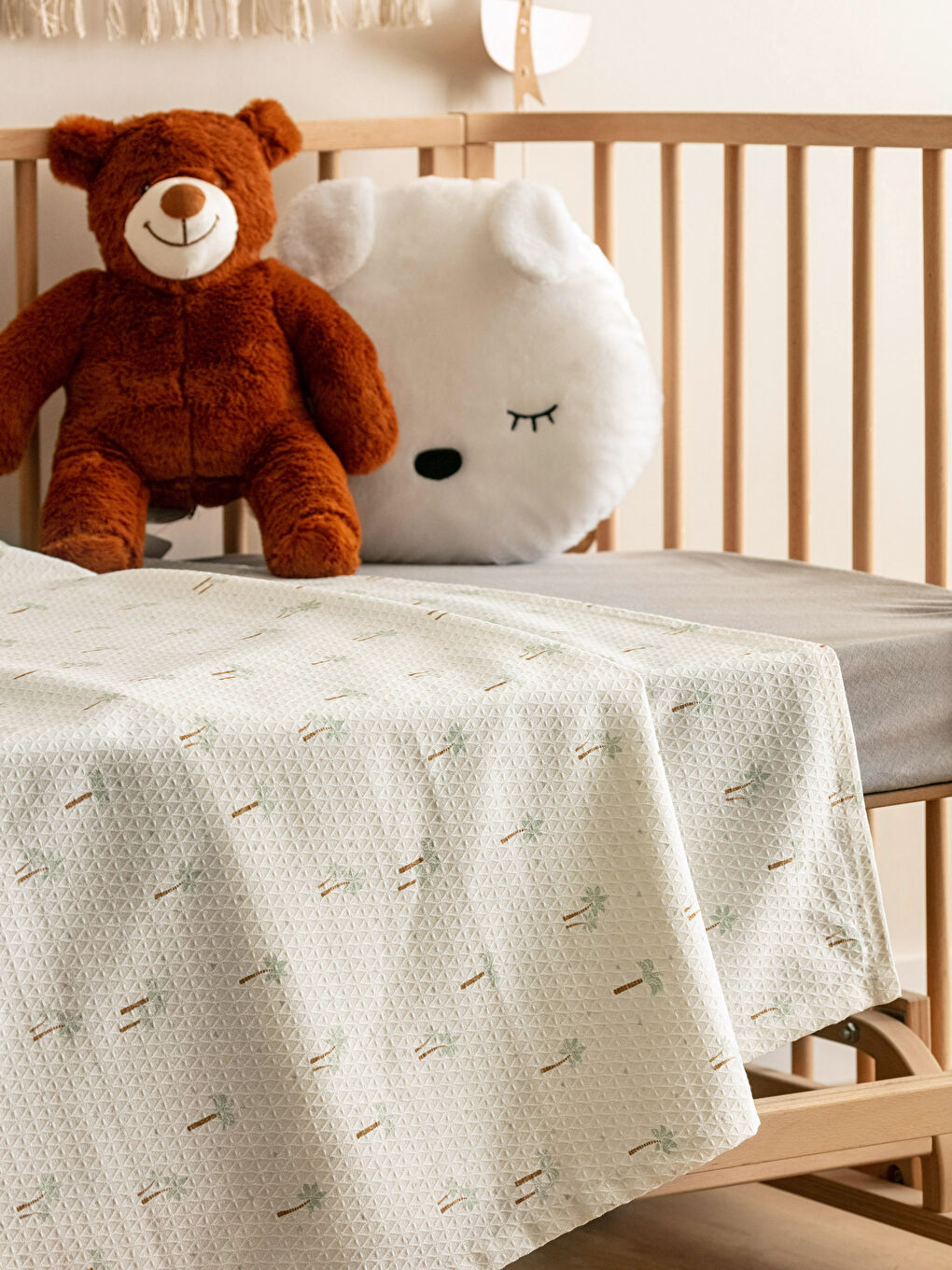 مفرش سرير بيكيه قطن مطبوع للأطفال 100x150 سم