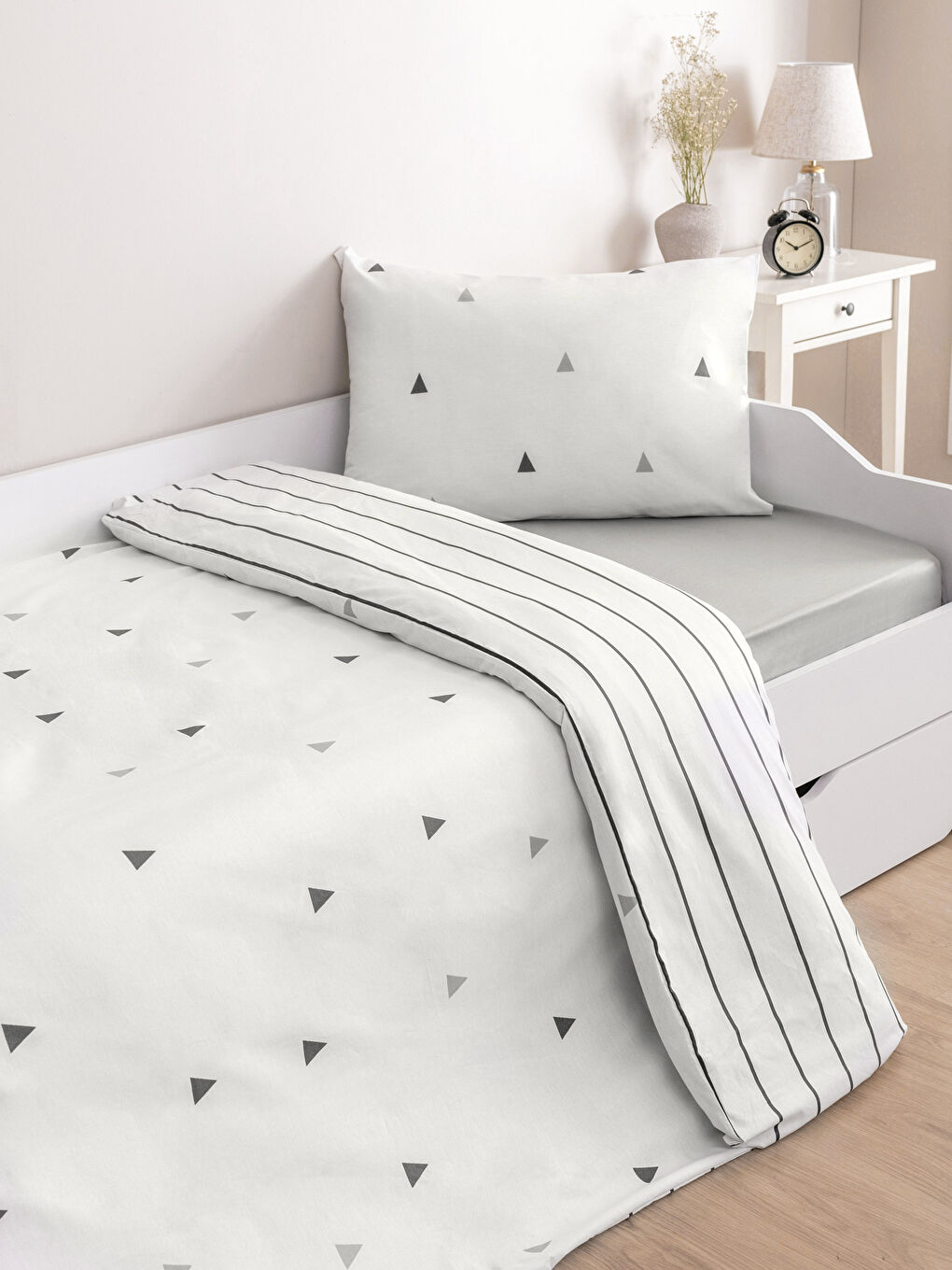 Printed Cotton Single Child Duvet Cover Set