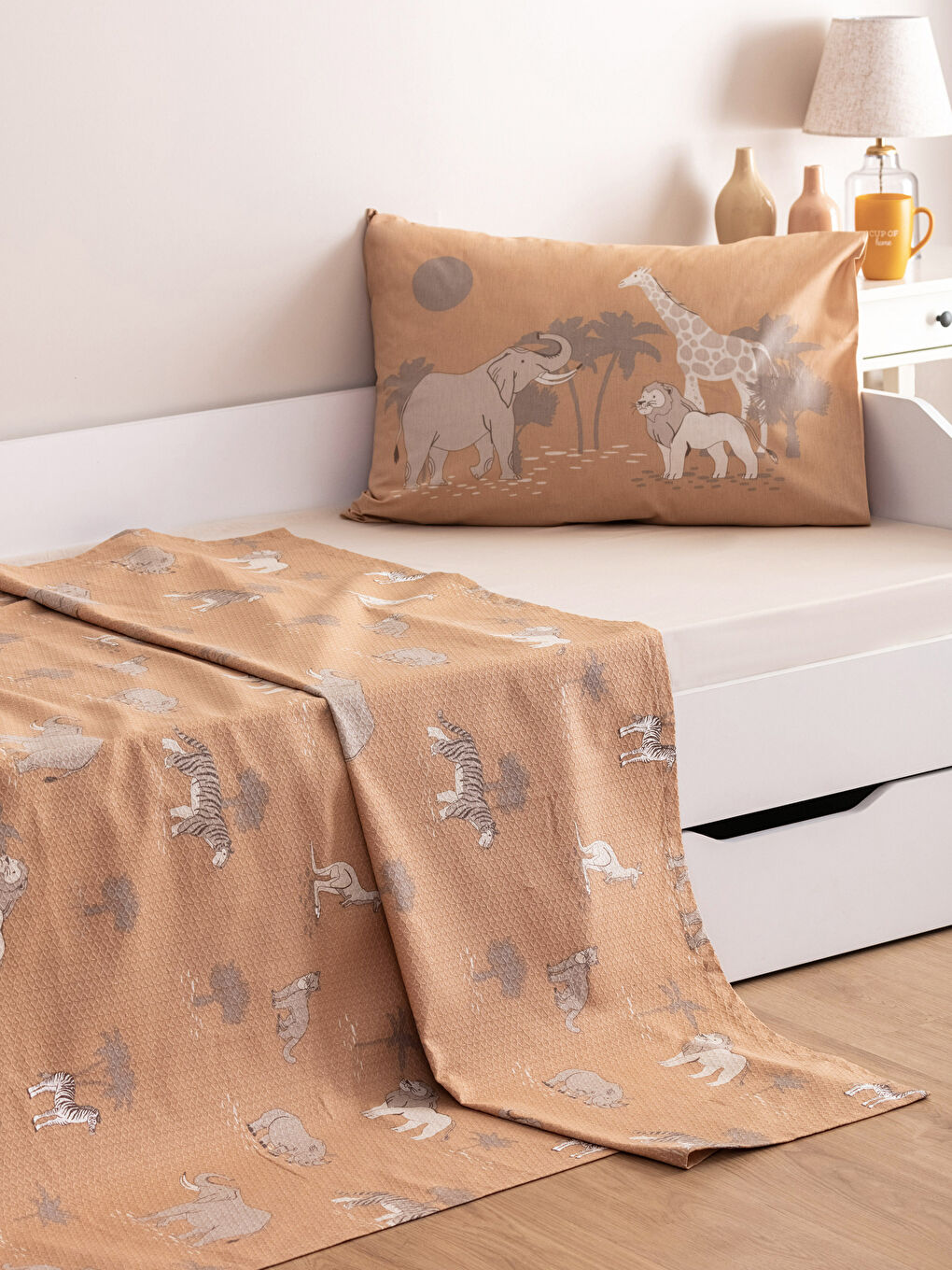 Karışık Desenli Pamuklu Çocuk Pike Takımı