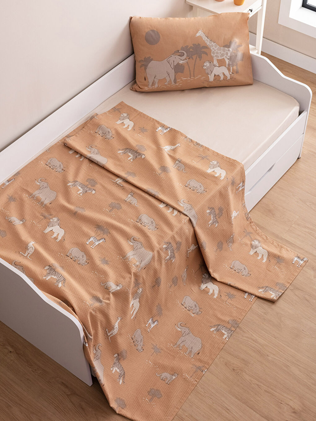 Karışık Desenli Pamuklu Çocuk Pike Takımı-1