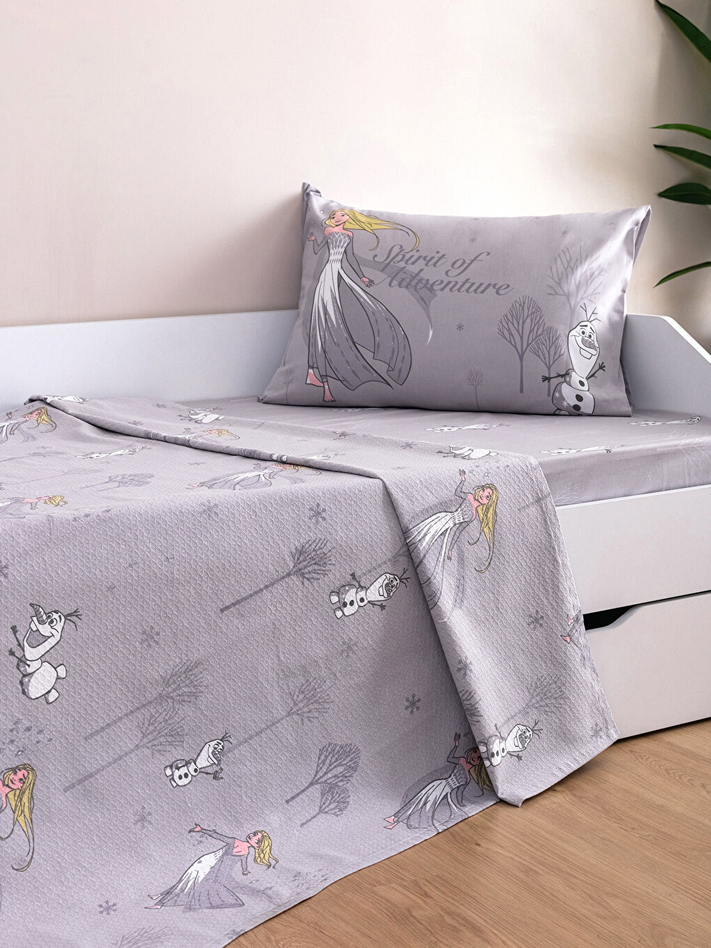 Karışık Frozen Lisanslı Pamuklu Çocuk Pike Takımı