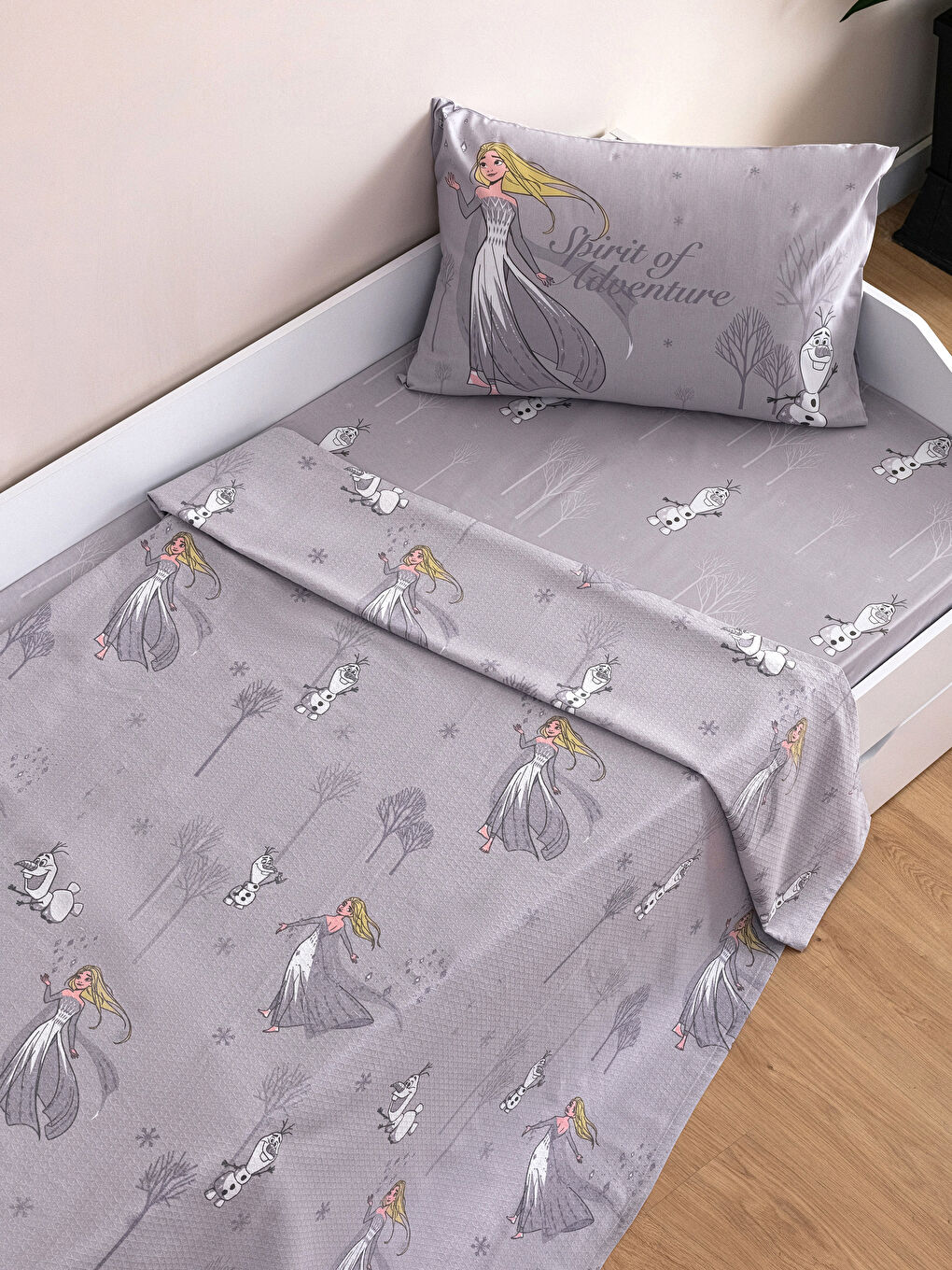 Karışık Frozen Lisanslı Pamuklu Çocuk Pike Takımı-1