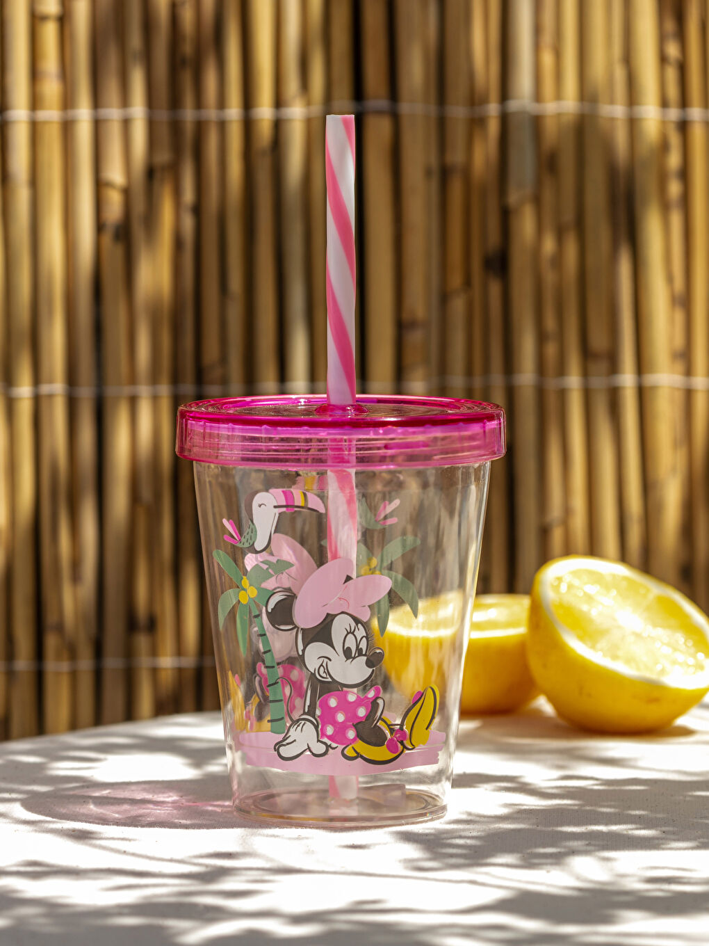 Minnie Mouse Lisanslı Pipetli Bardak 450 ml-1