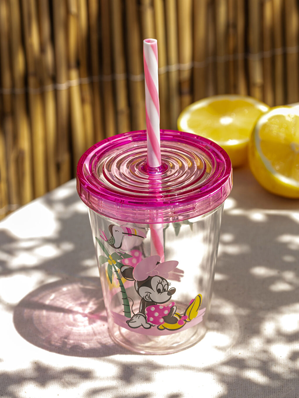 Minnie Mouse Lisanslı Pipetli Bardak 450 ml-2