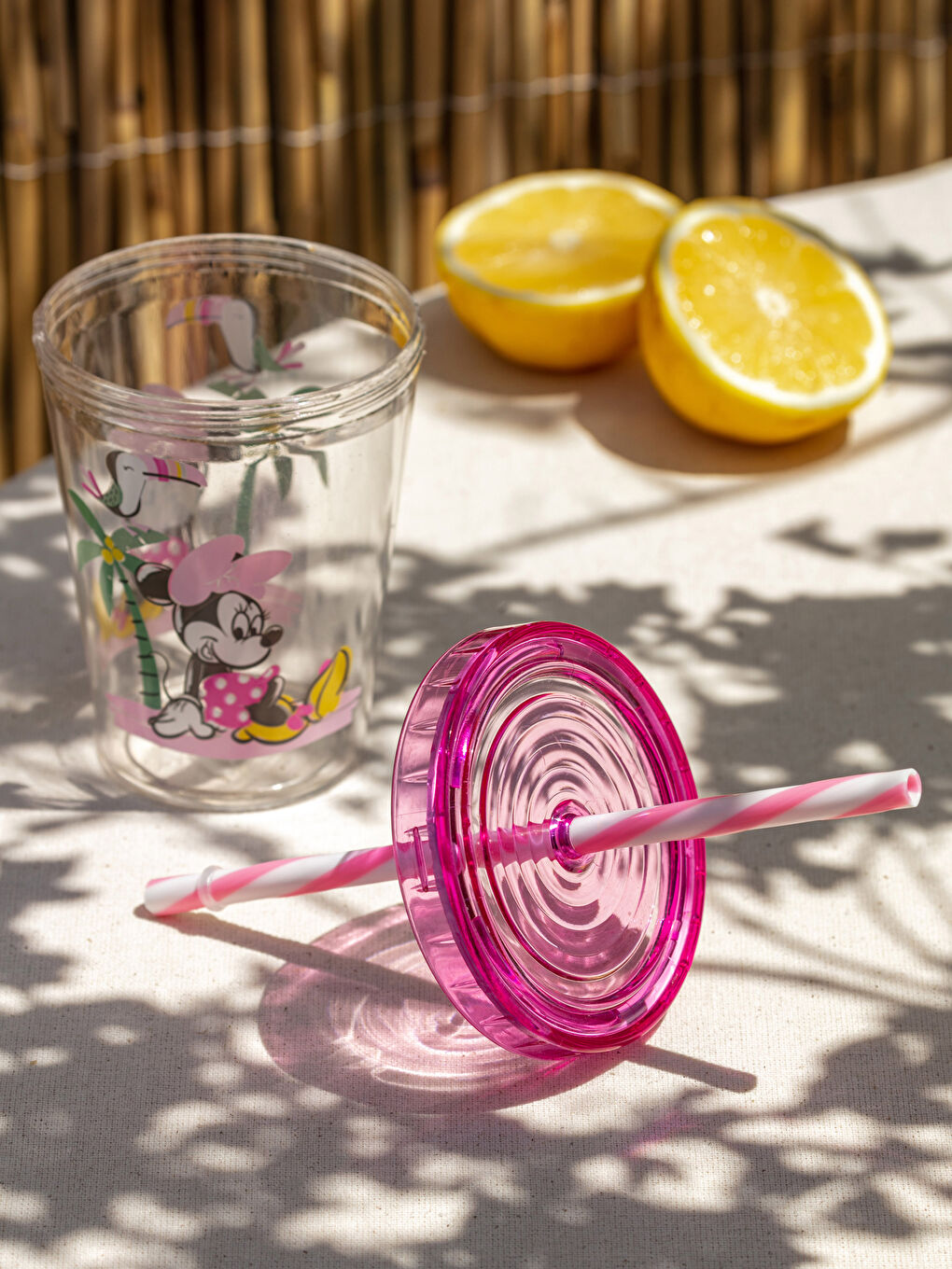 Minnie Mouse Lisanslı Pipetli Bardak 450 ml-3