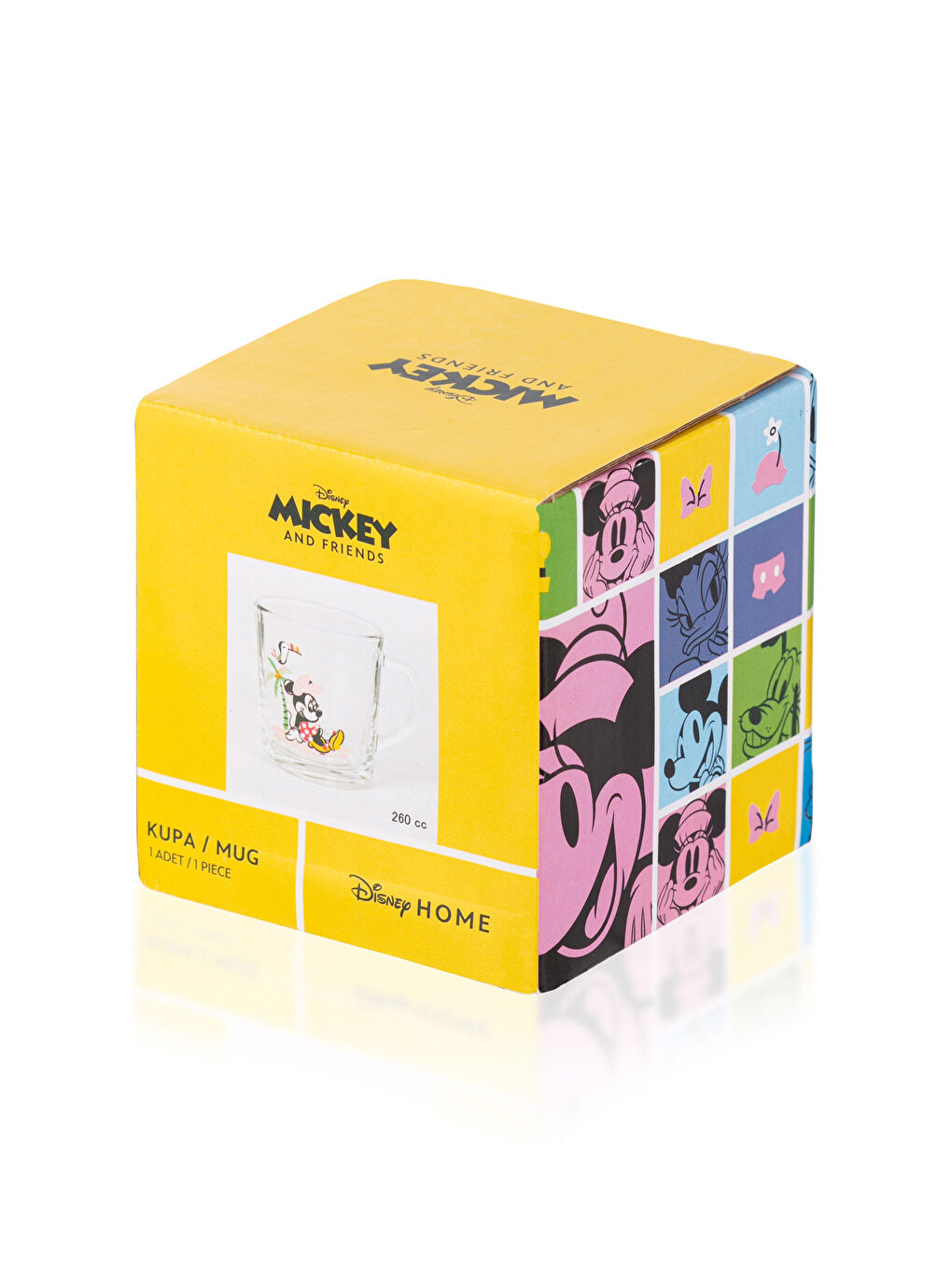 innie Mouse Licensed Glass Mug Cup 260 Ml-3