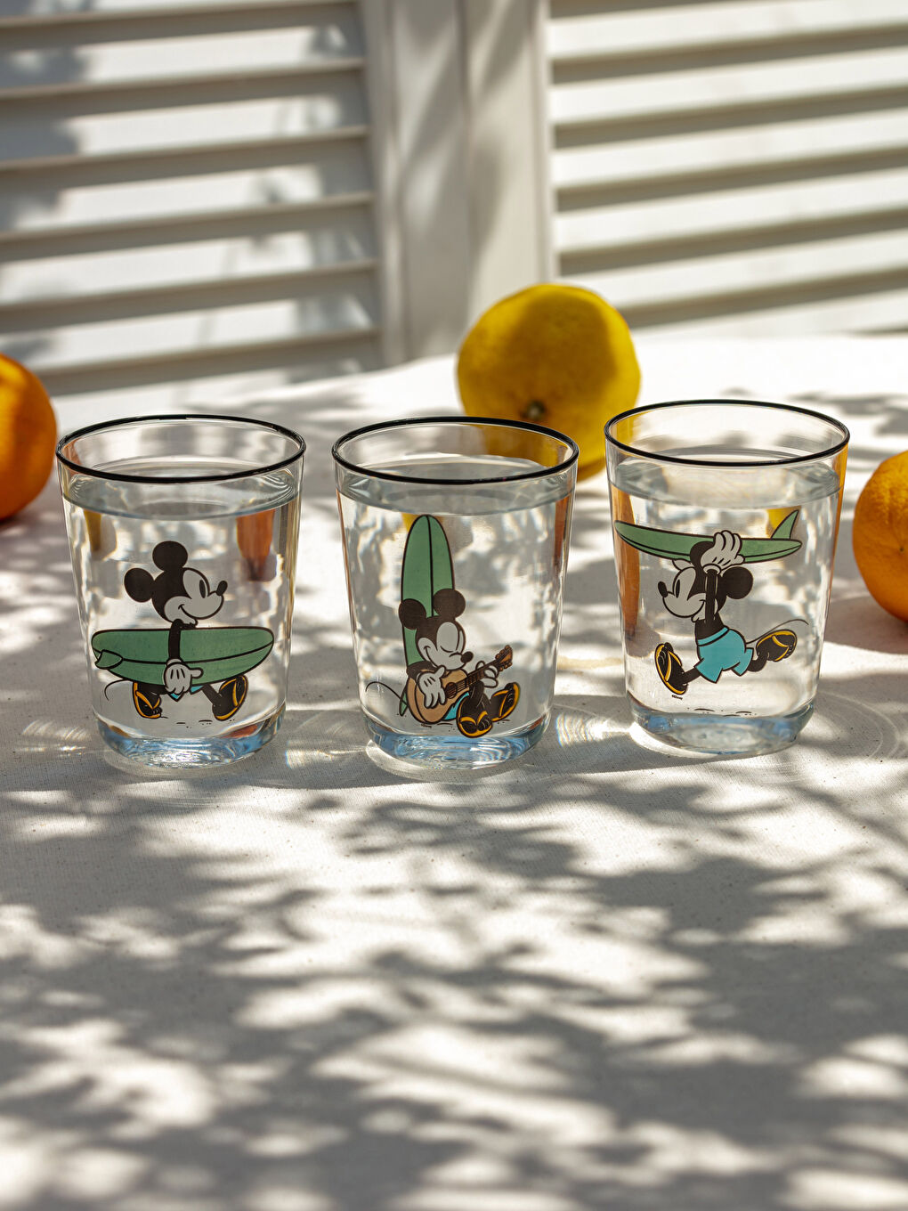 Karışık Mickey Mouse Lisanslı Cam Bardak 3'lü 250 ml-2