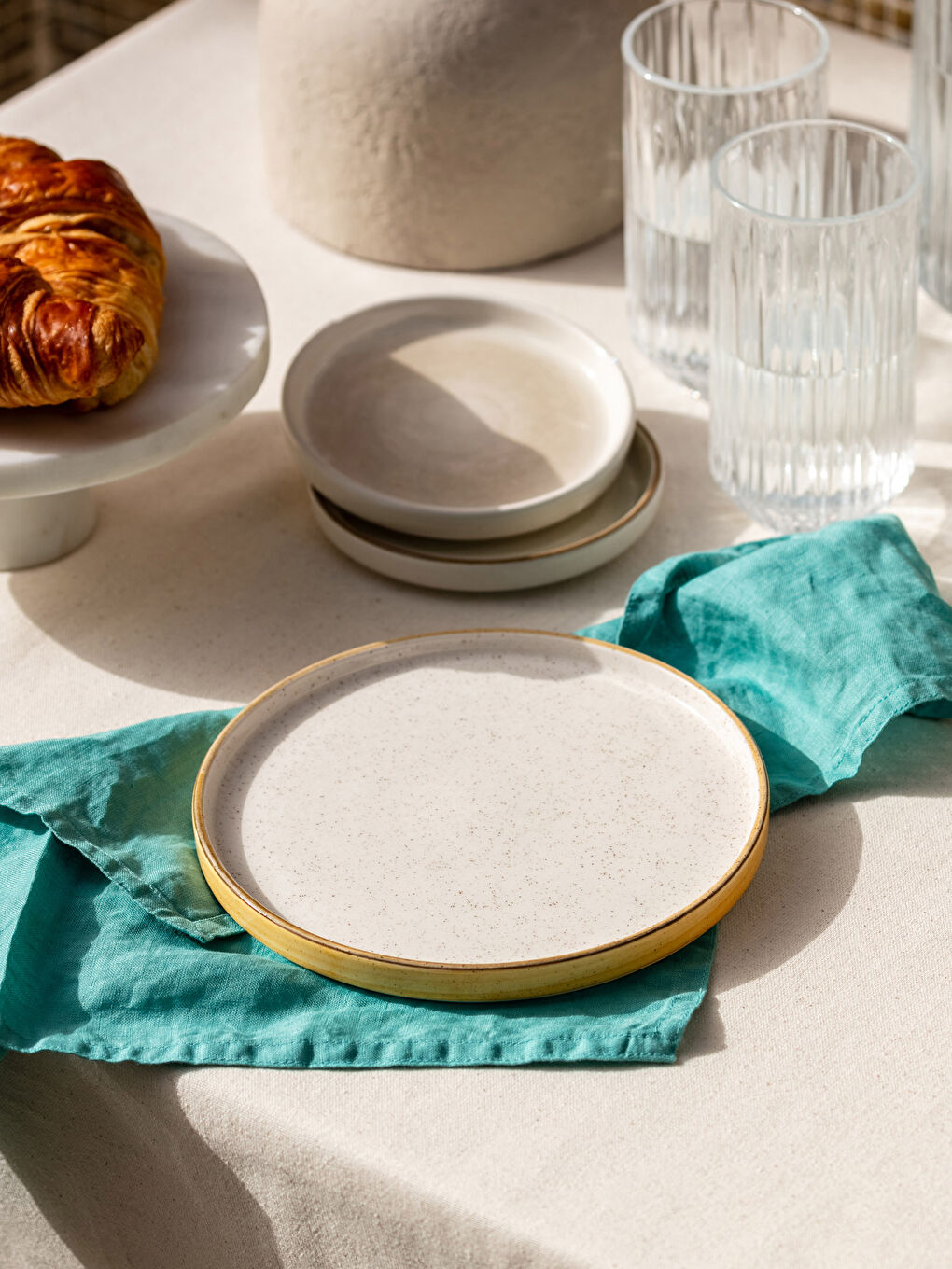 LCW HOME Flat Ceramic Plate 20 Cm -S2KP13Z8-LUG