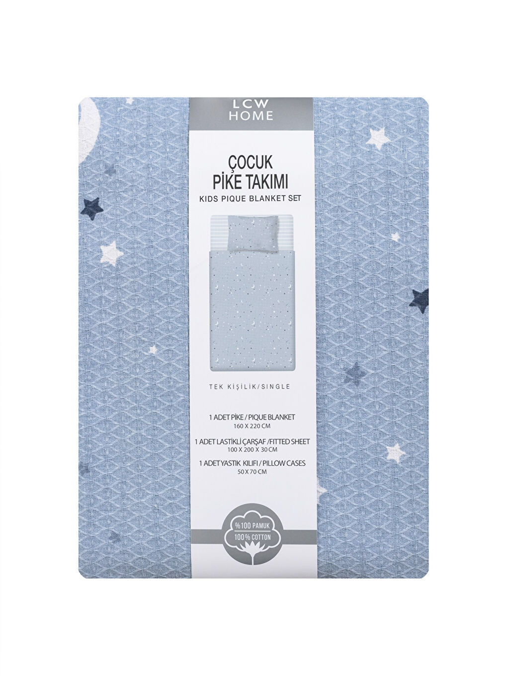 Patterned Cotton Kids Pique Set -S2KQ04Z4-F9C
