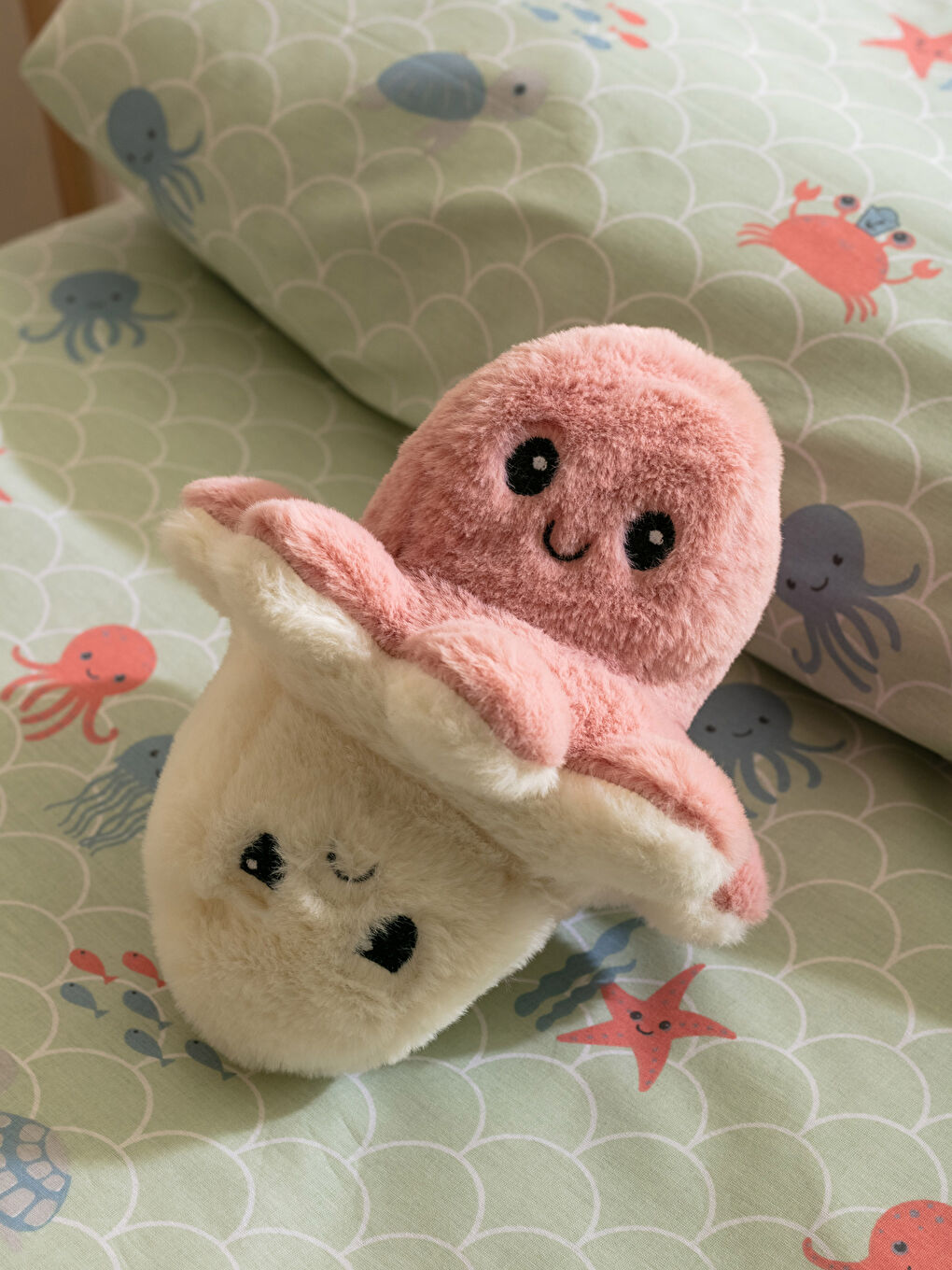 LCW HOME Double-Sided Plush Stuffed Octopus Baby Pillow 15 Cm -S2KQ99Z1-RRE